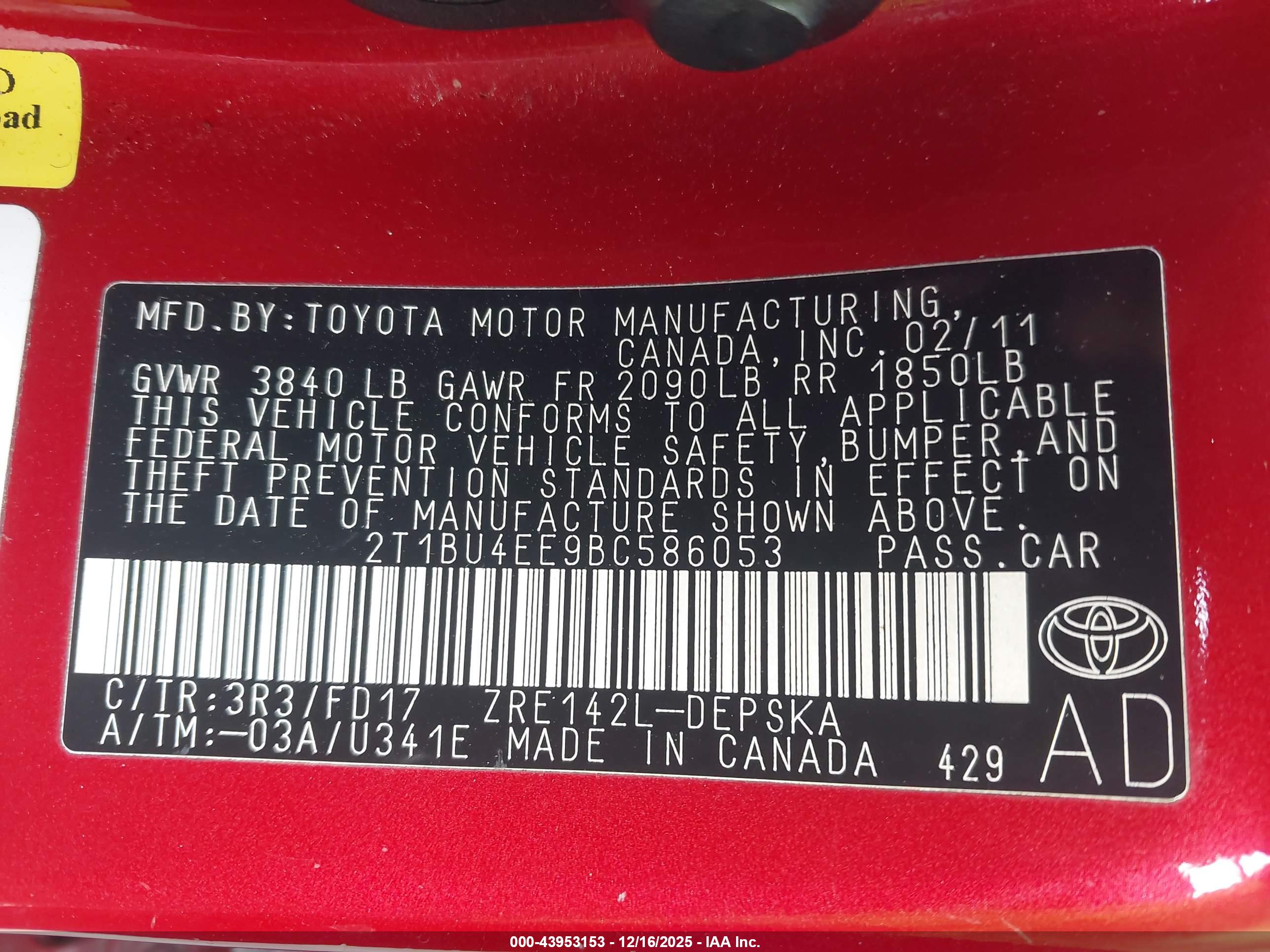 TOYOTA COROLLA image 9