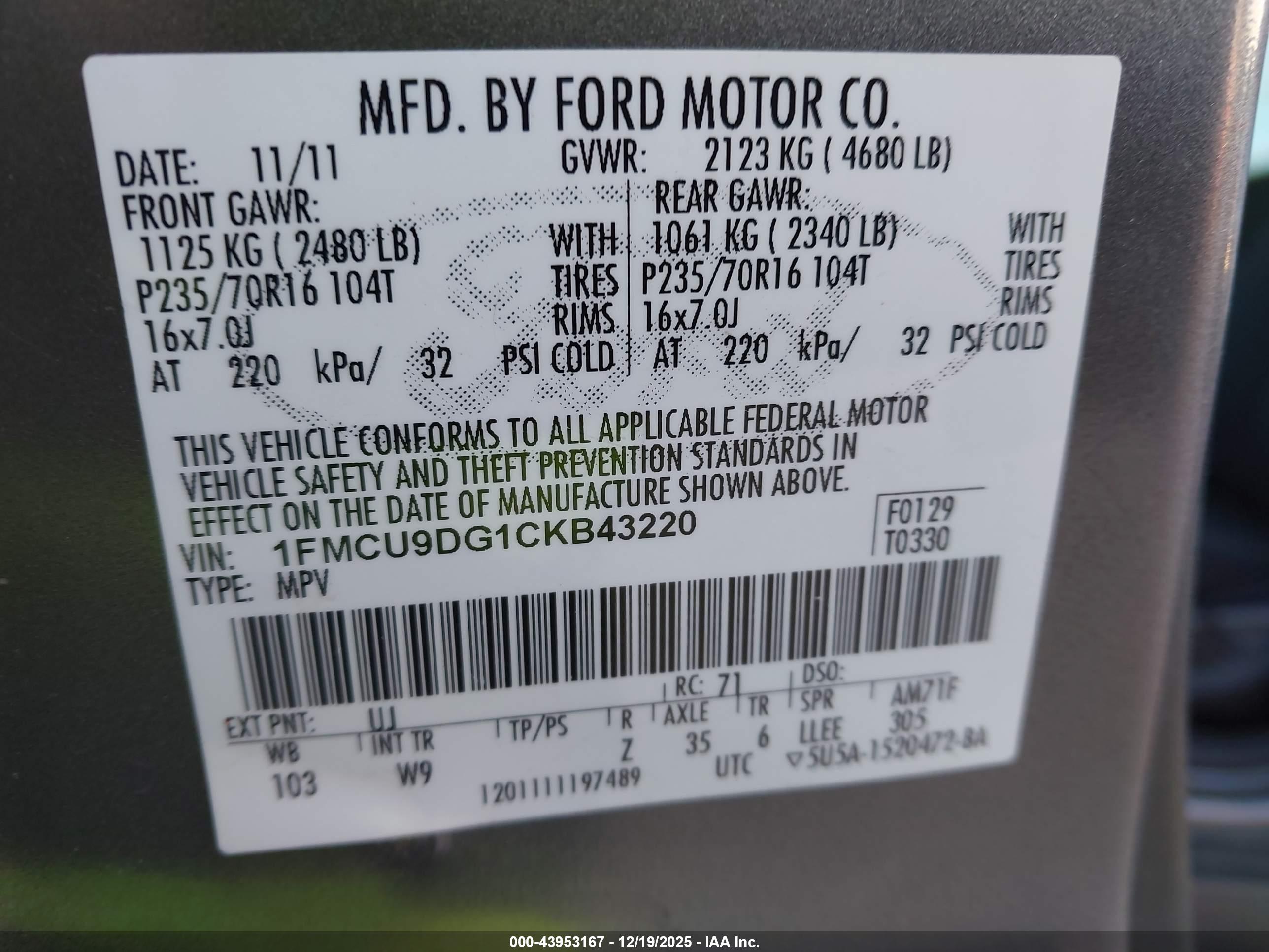 FORD ESCAPE image 9