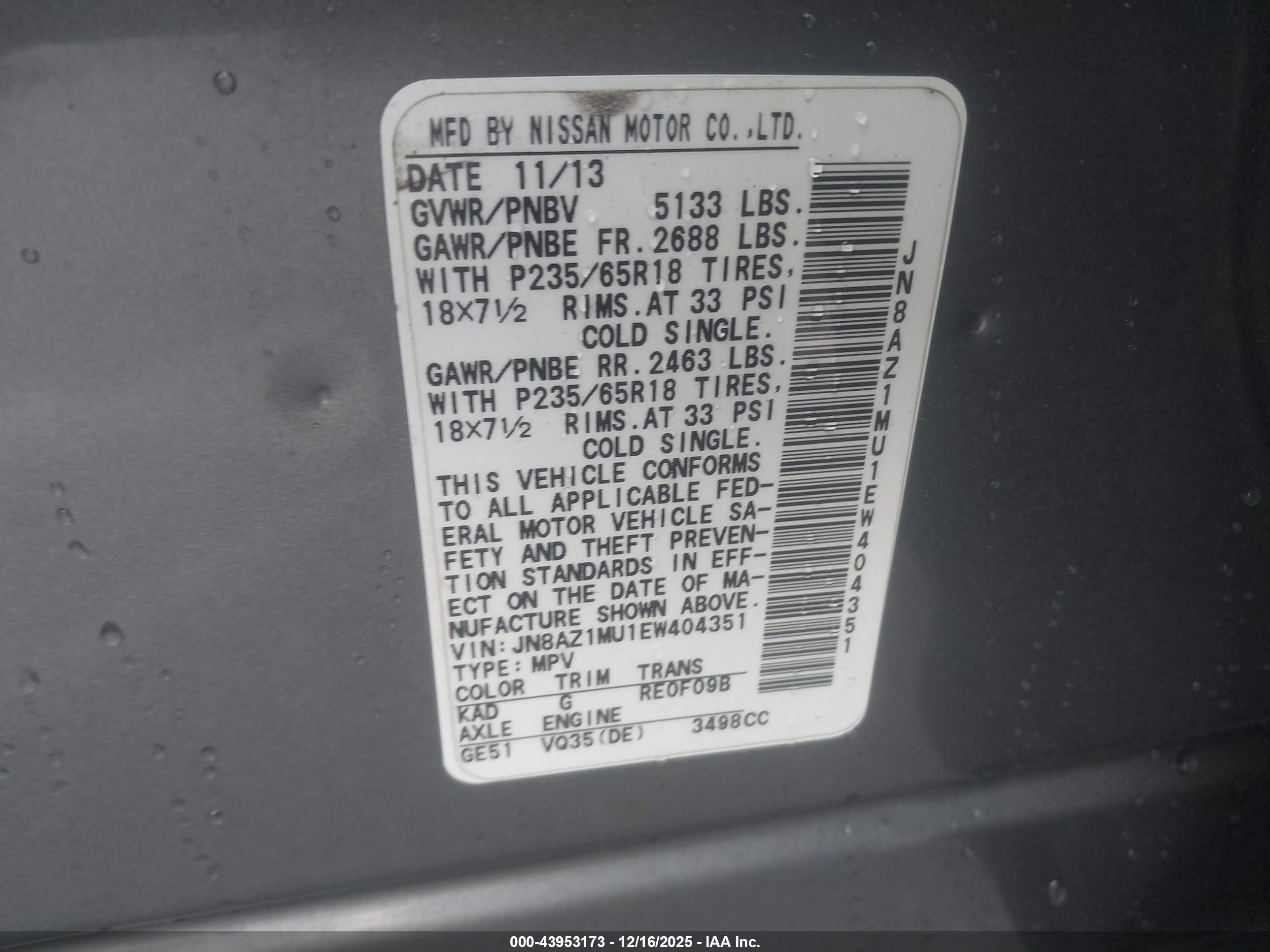 NISSAN MURANO image 9