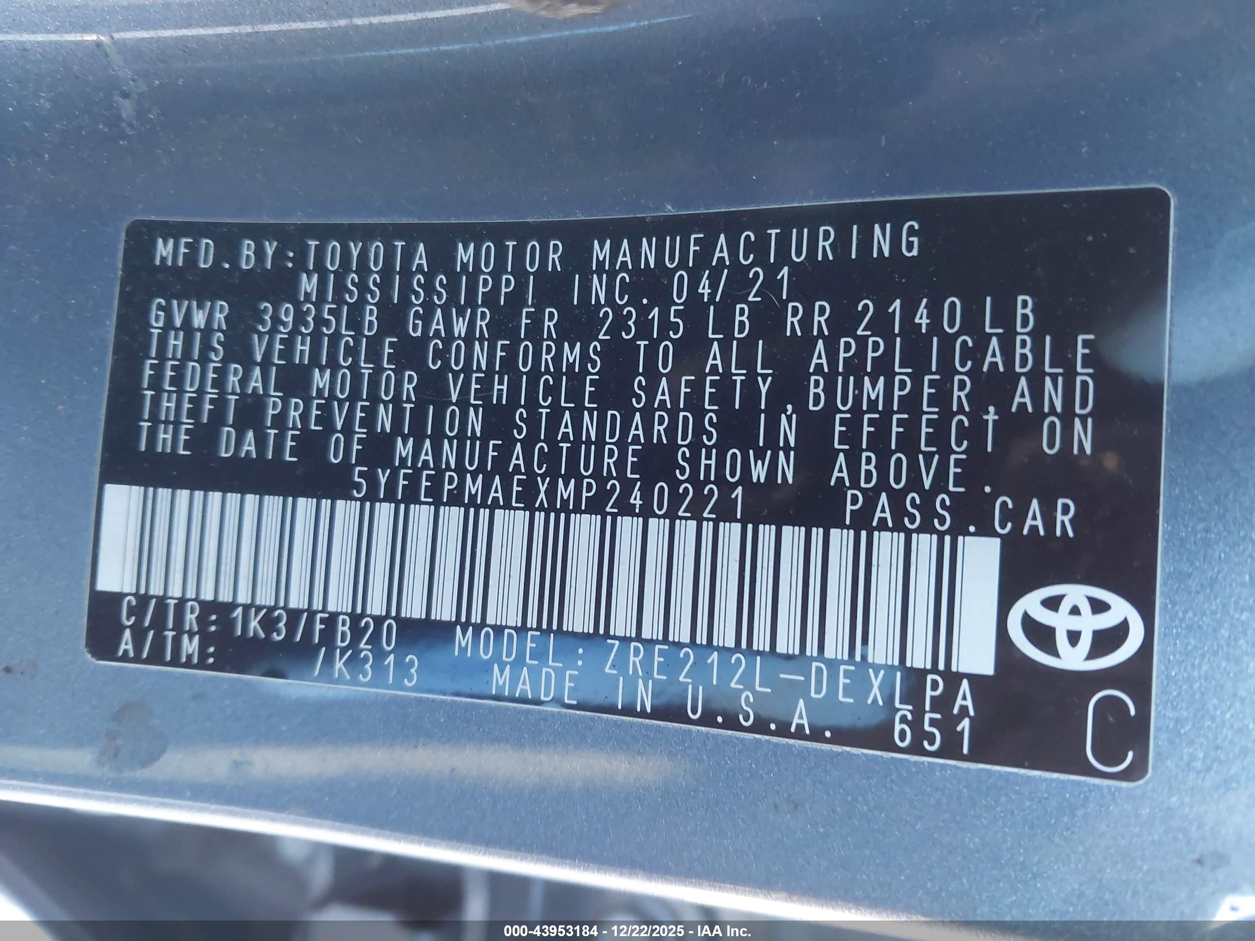 TOYOTA COROLLA image 9