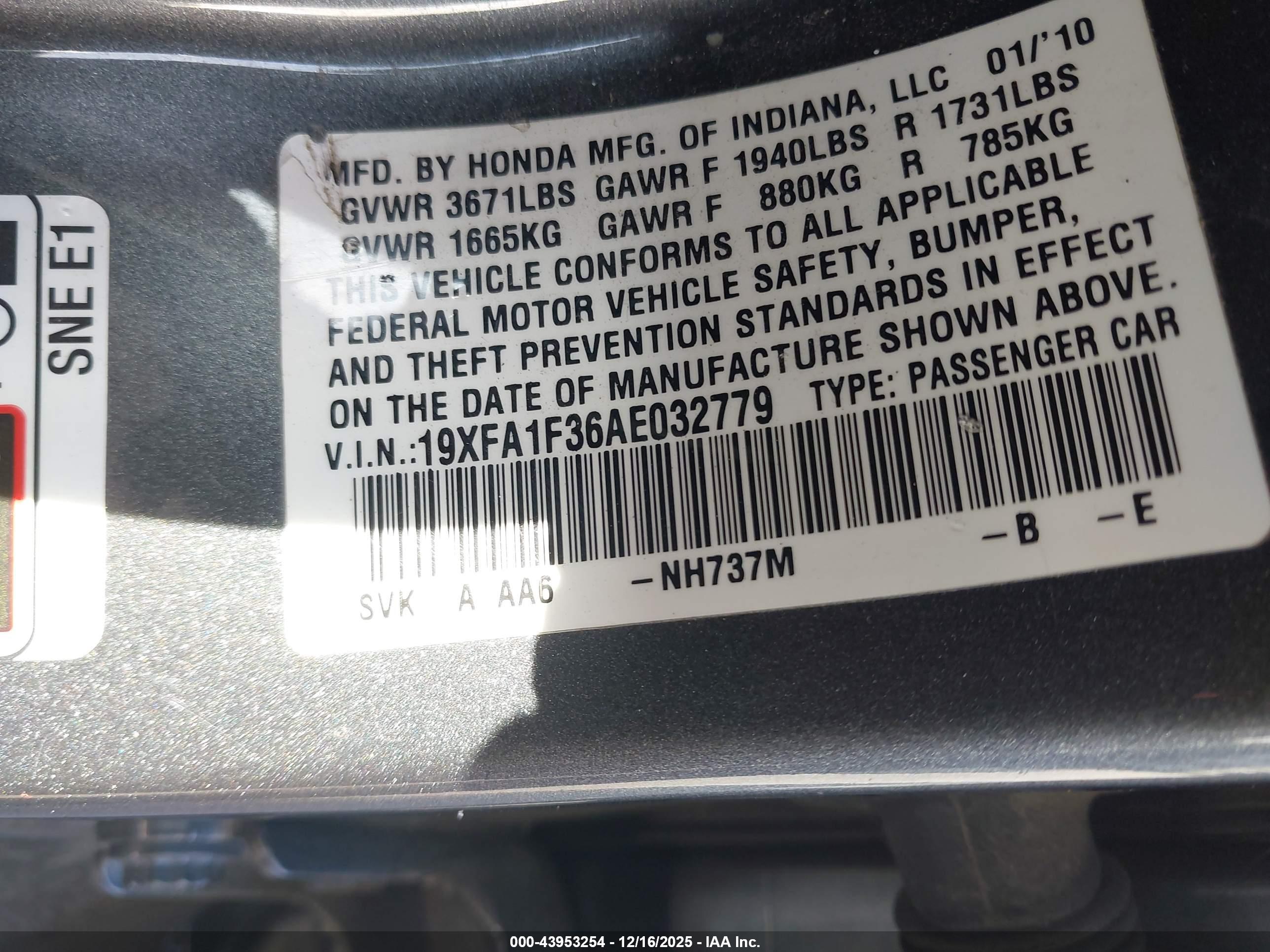 HONDA CIVIC image 9
