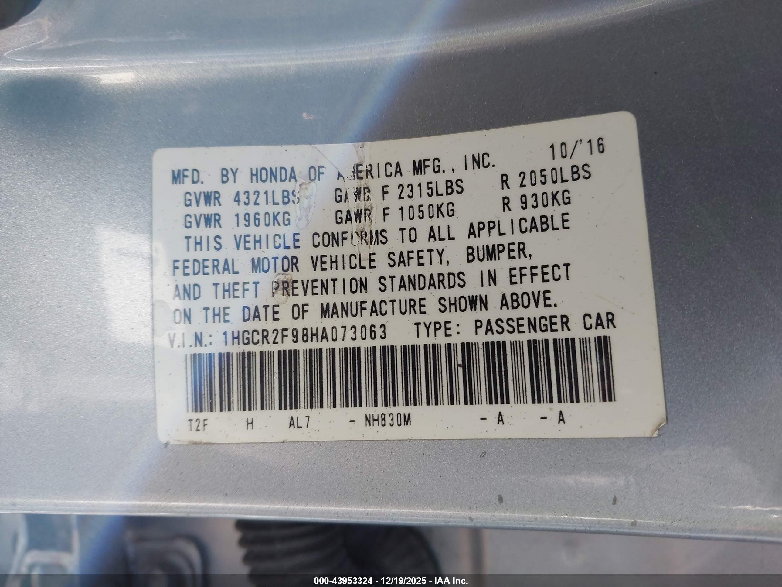 HONDA ACCORD image 9