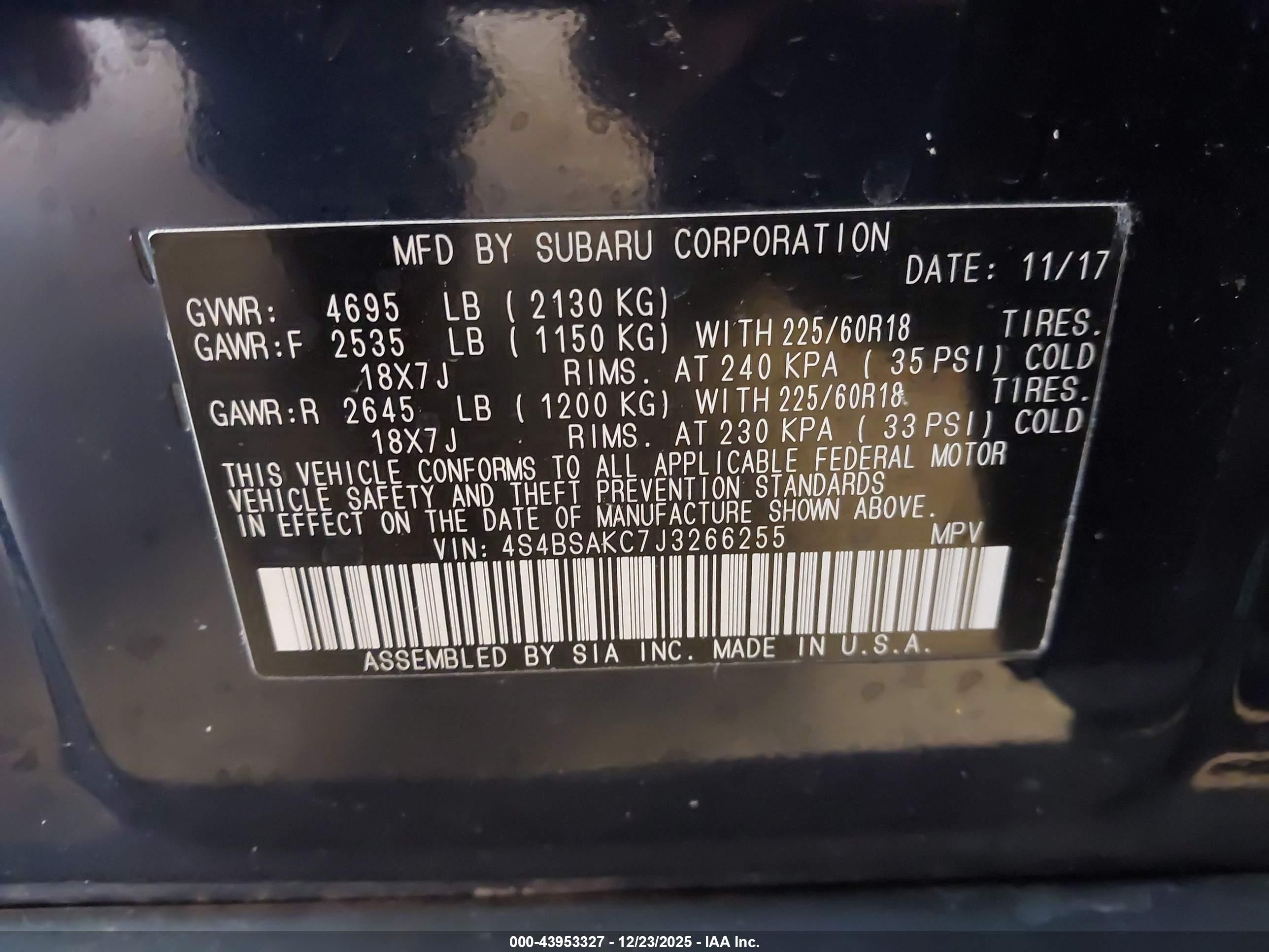 SUBARU OUTBACK image 9