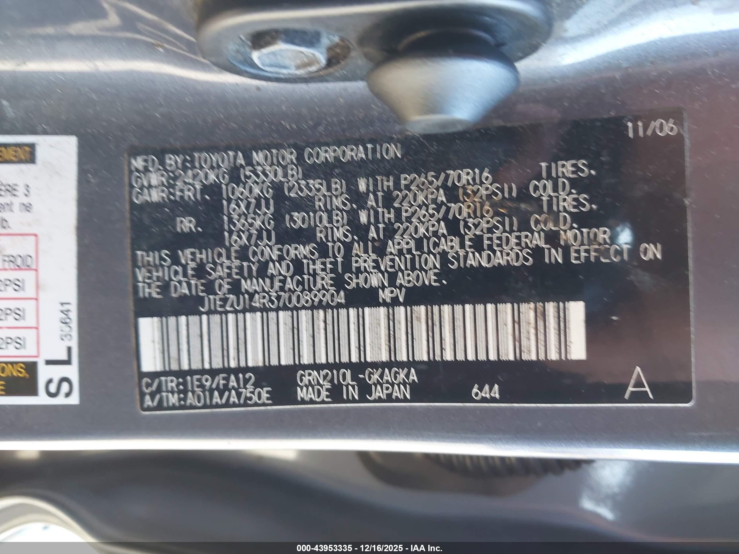 TOYOTA 4RUNNER image 9