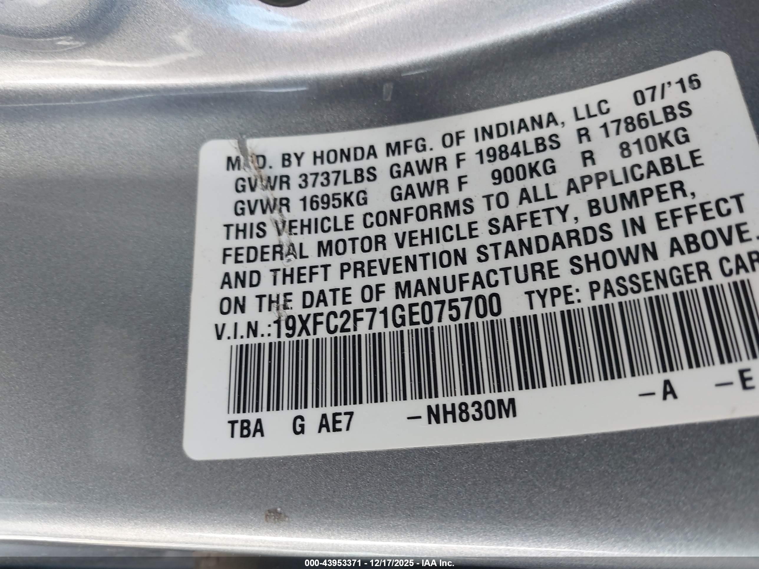 HONDA CIVIC image 9