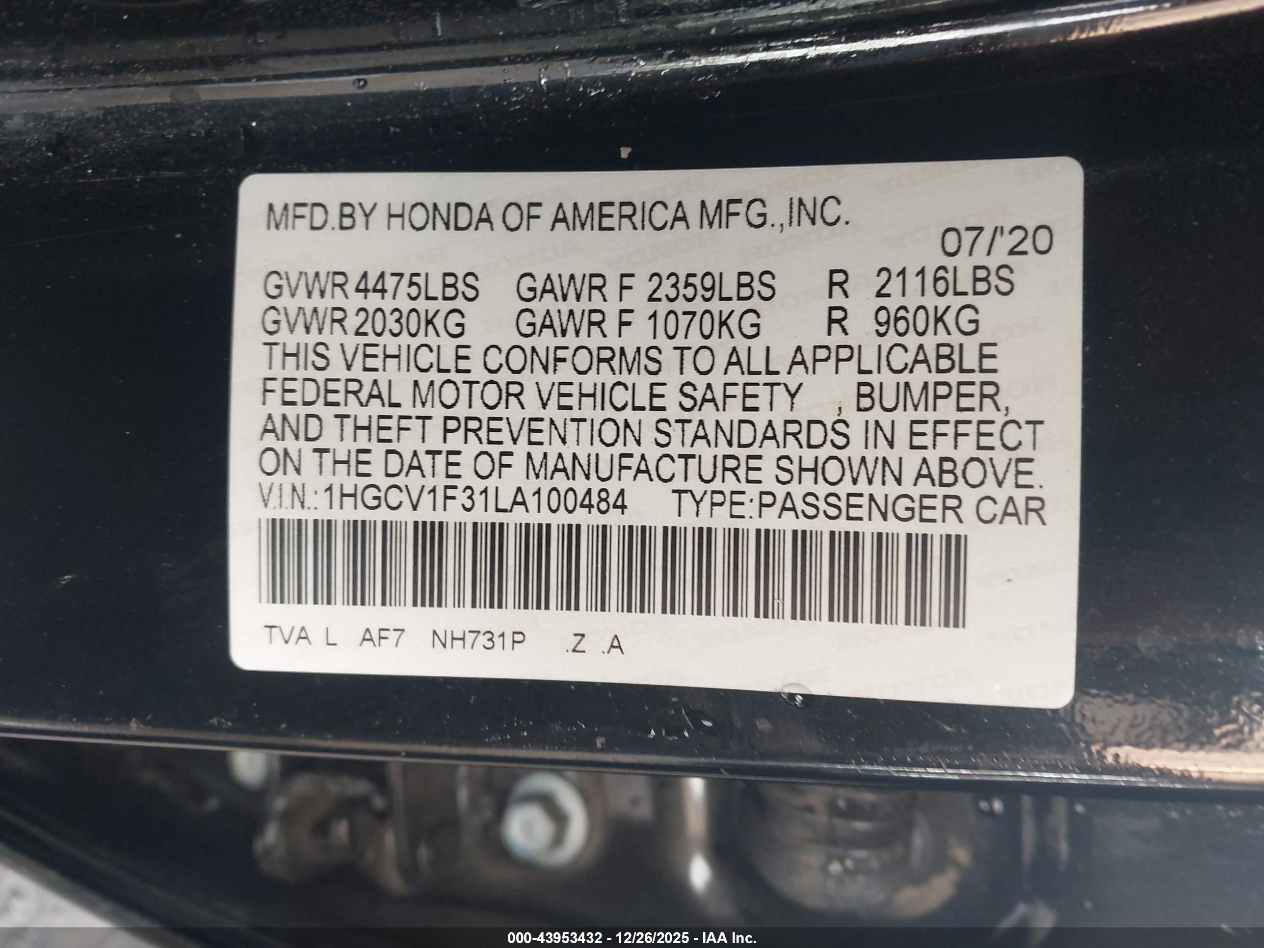 HONDA ACCORD image 9