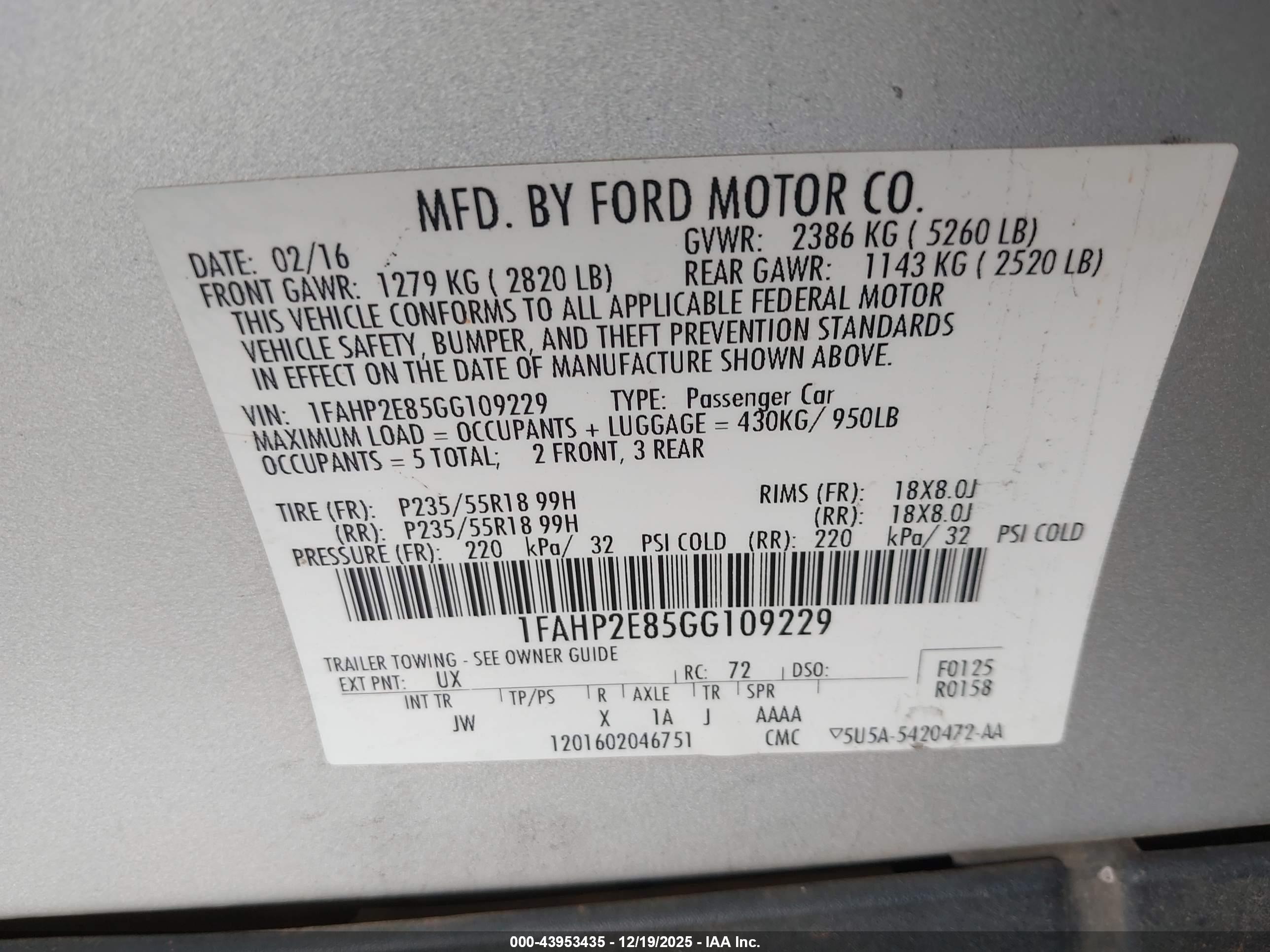 FORD TAURUS image 9