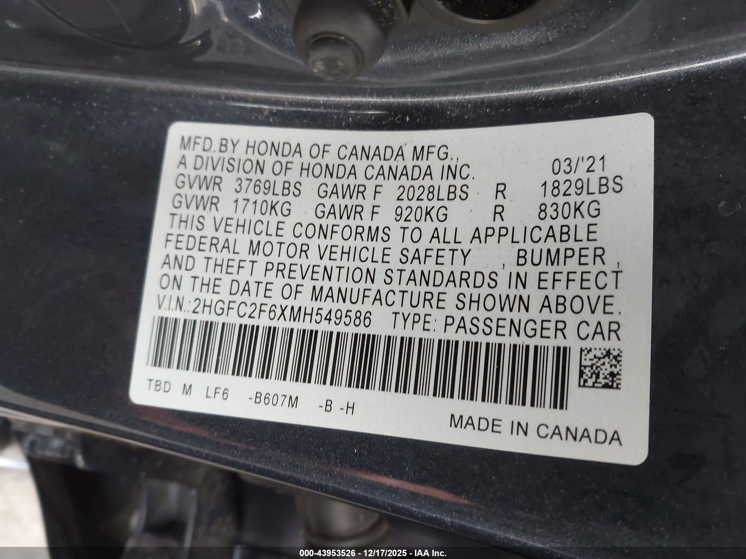 HONDA CIVIC image 9