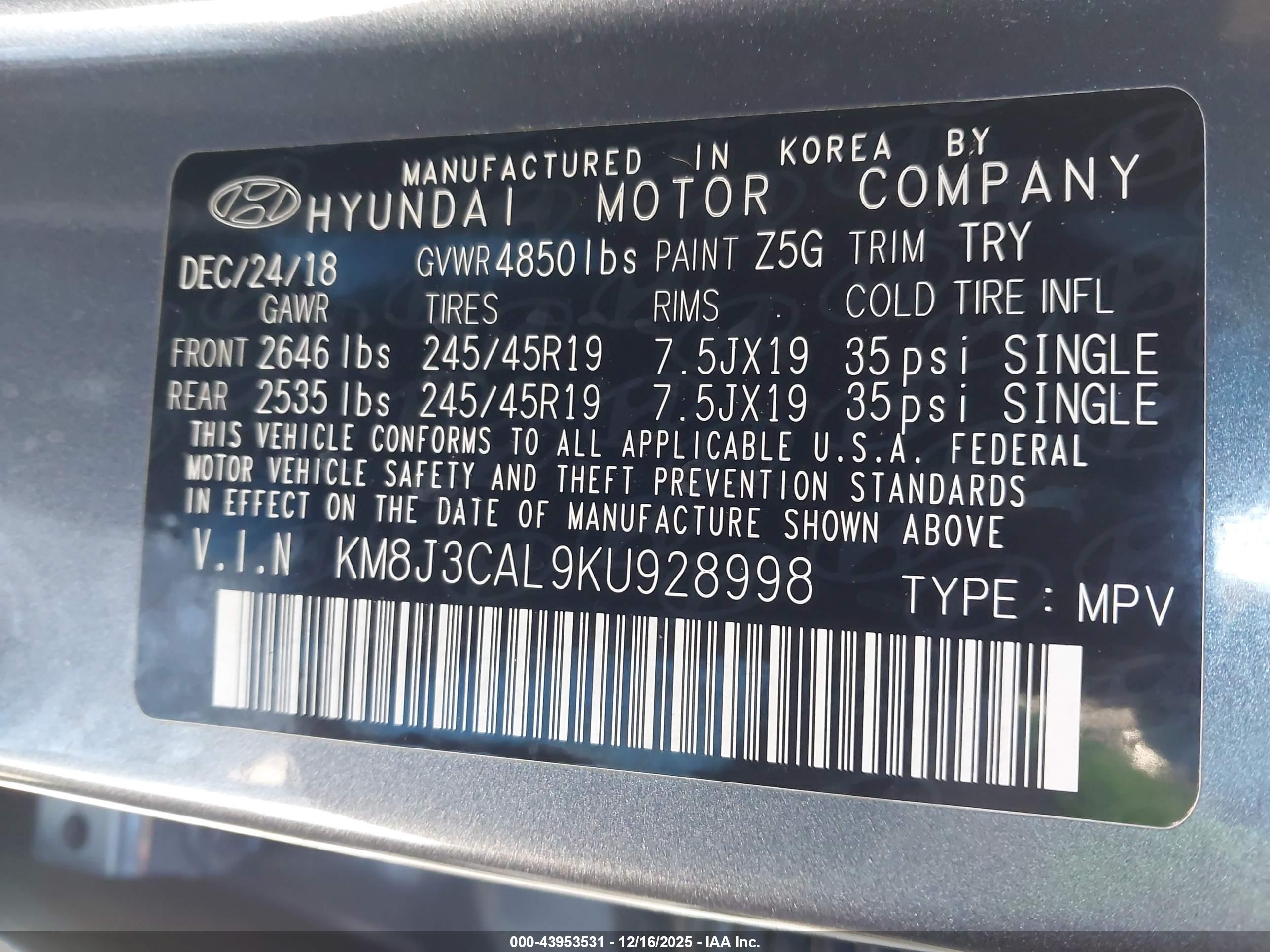 HYUNDAI TUCSON image 9