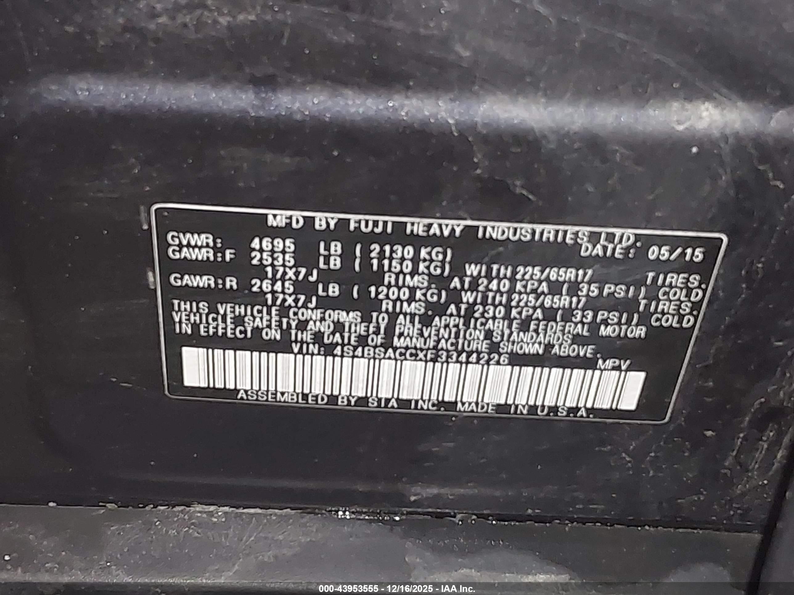 SUBARU OUTBACK image 9