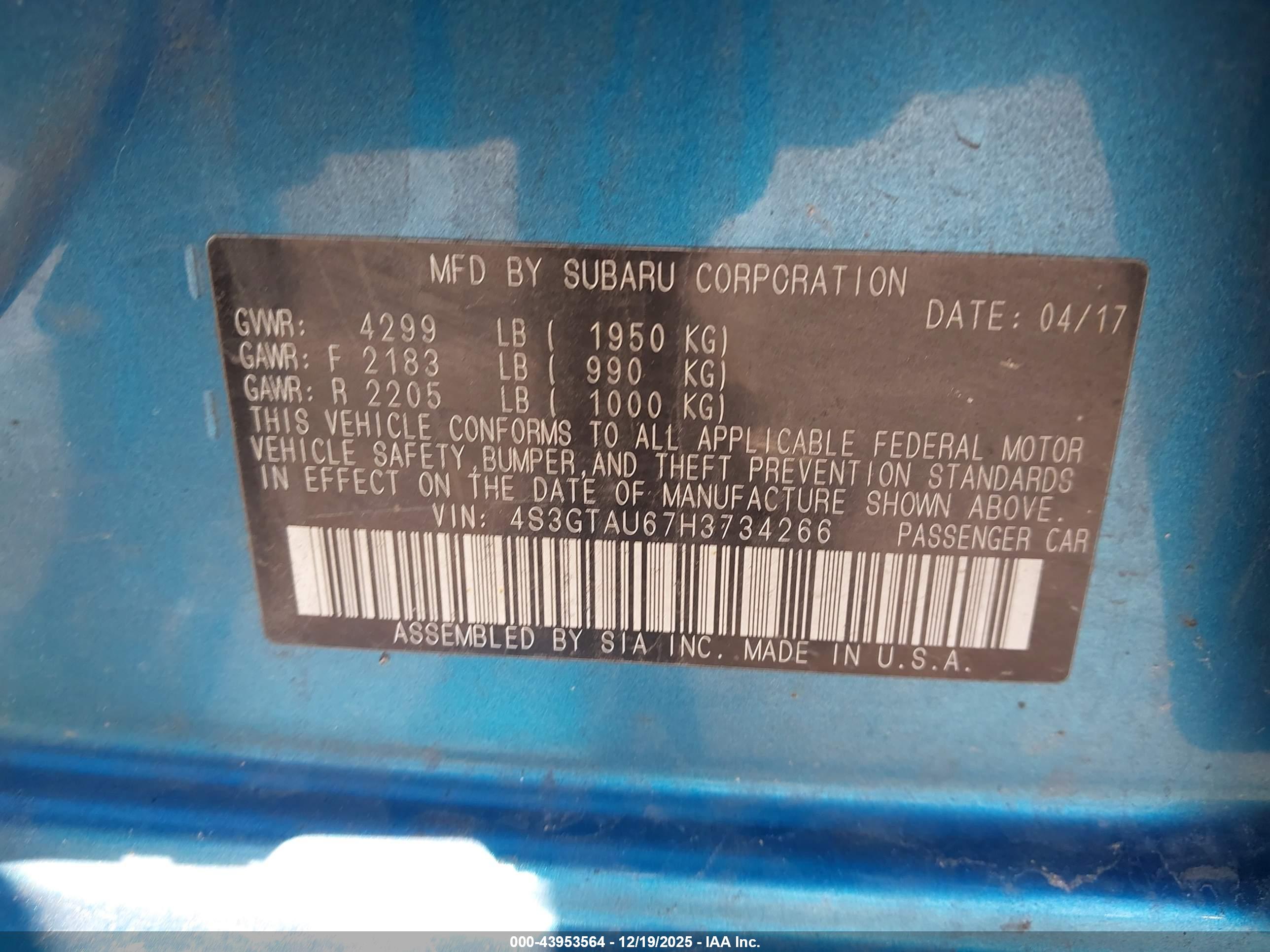 SUBARU IMPREZA image 9