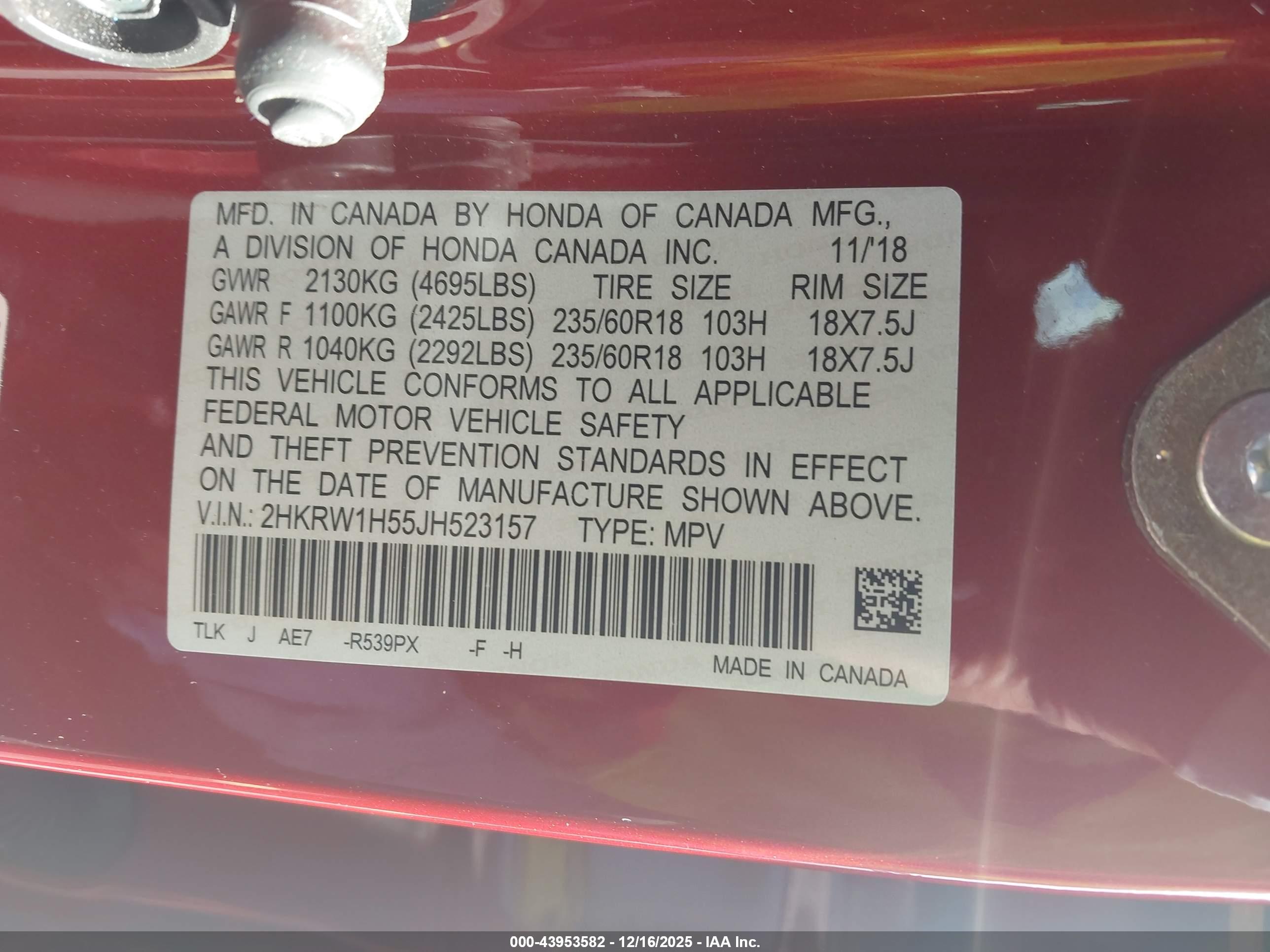 HONDA CR-V image 9
