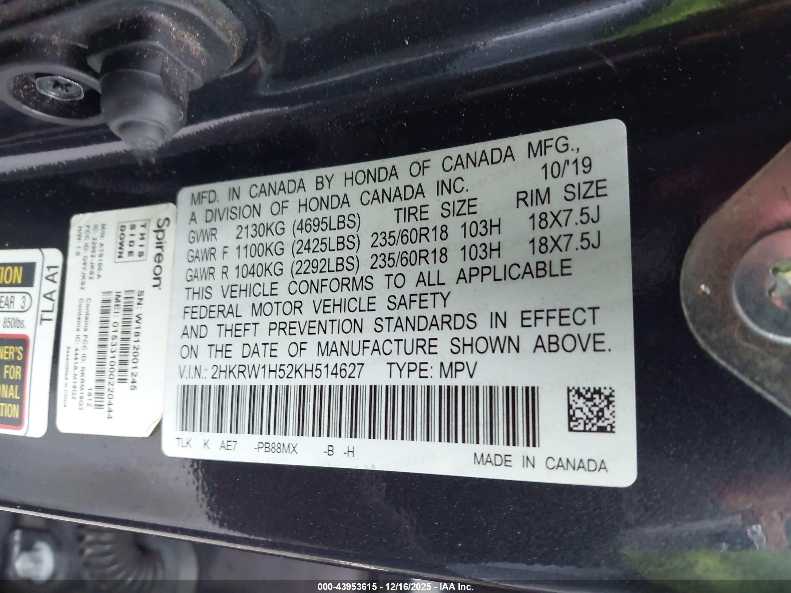 HONDA CR-V image 9