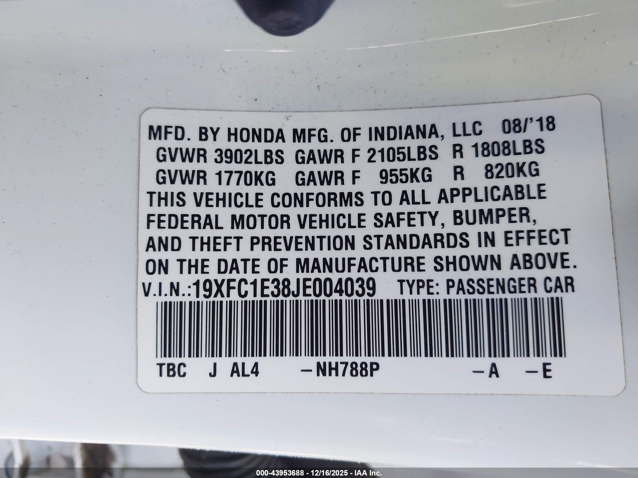 HONDA CIVIC image 9