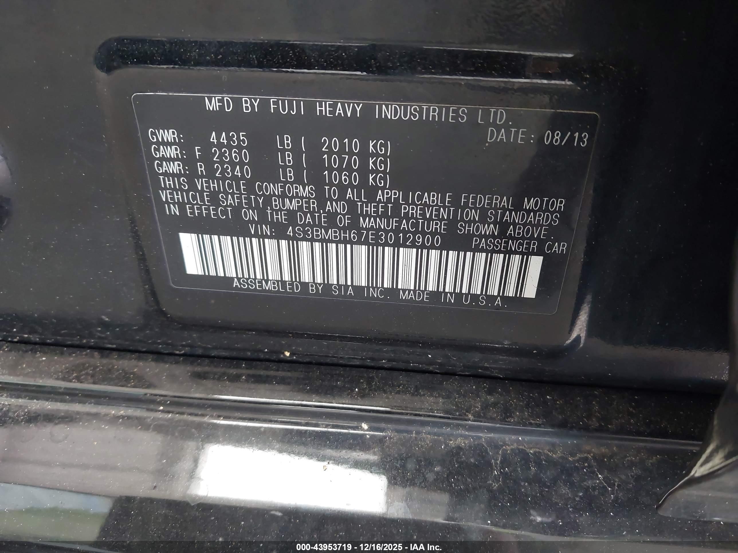 SUBARU LEGACY image 9