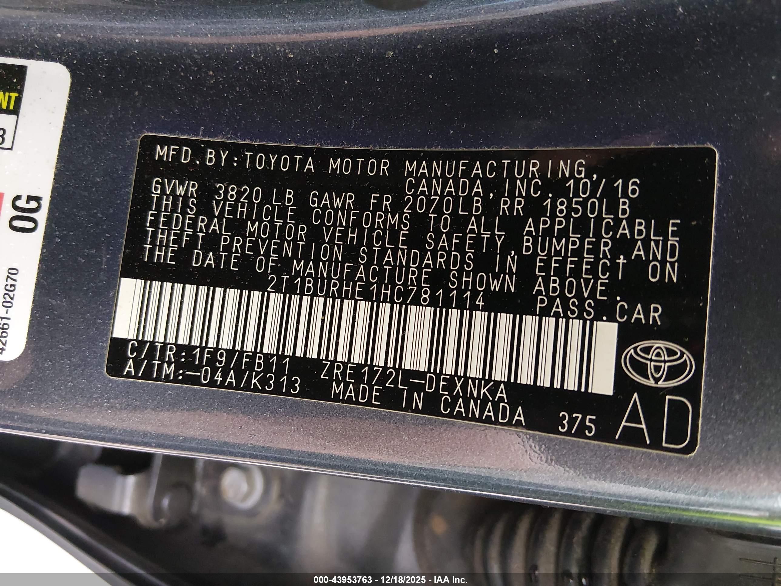 TOYOTA COROLLA image 9