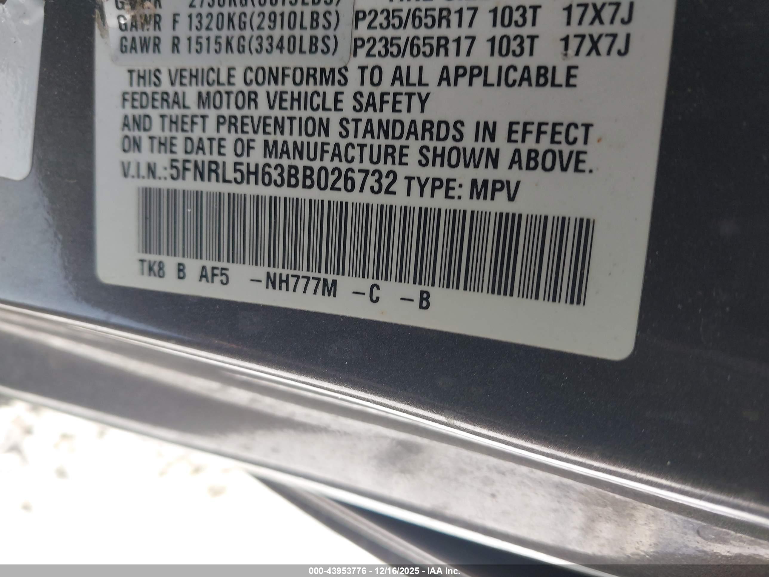 HONDA ODYSSEY image 9