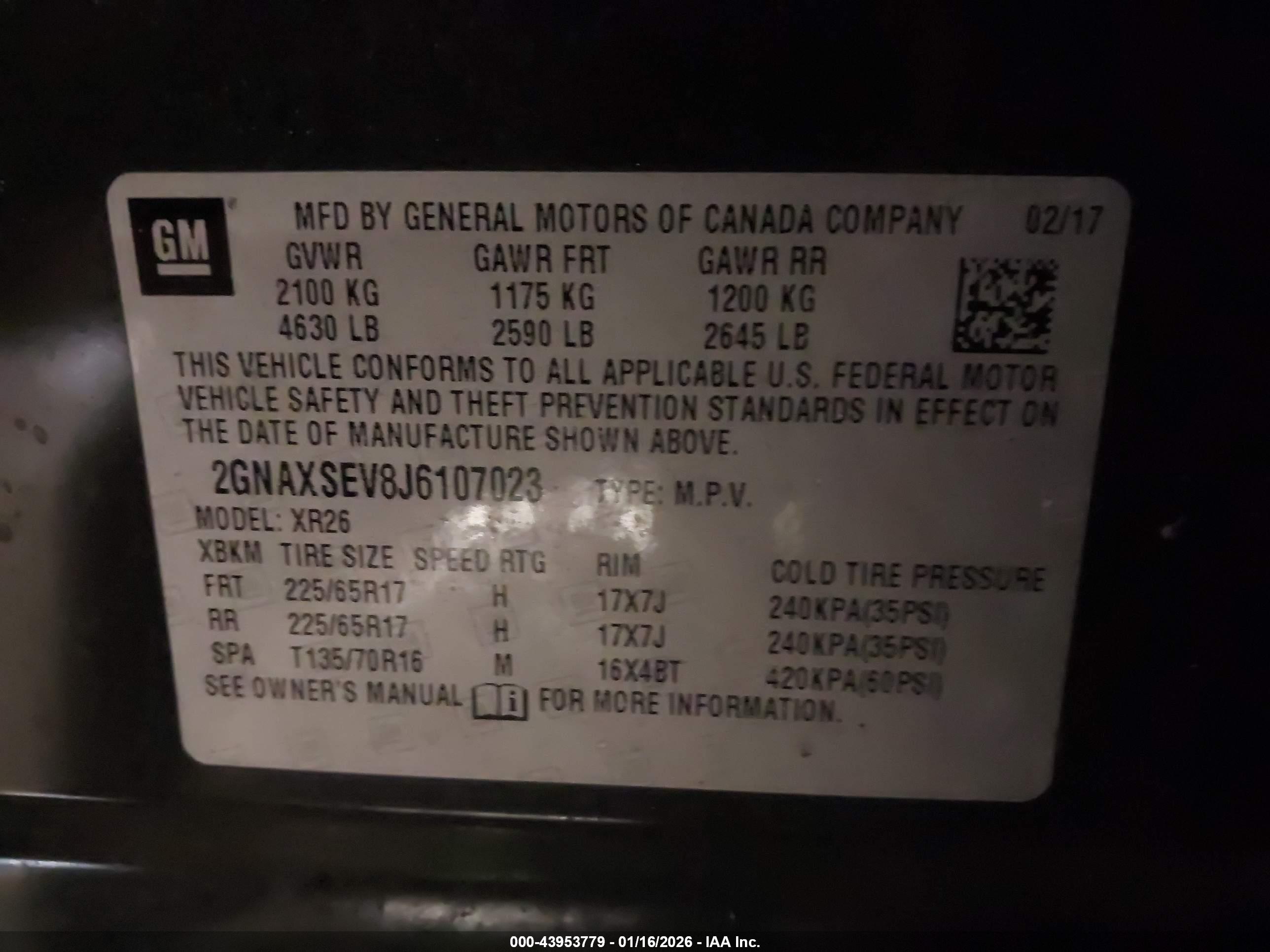 CHEVROLET EQUINOX image 9