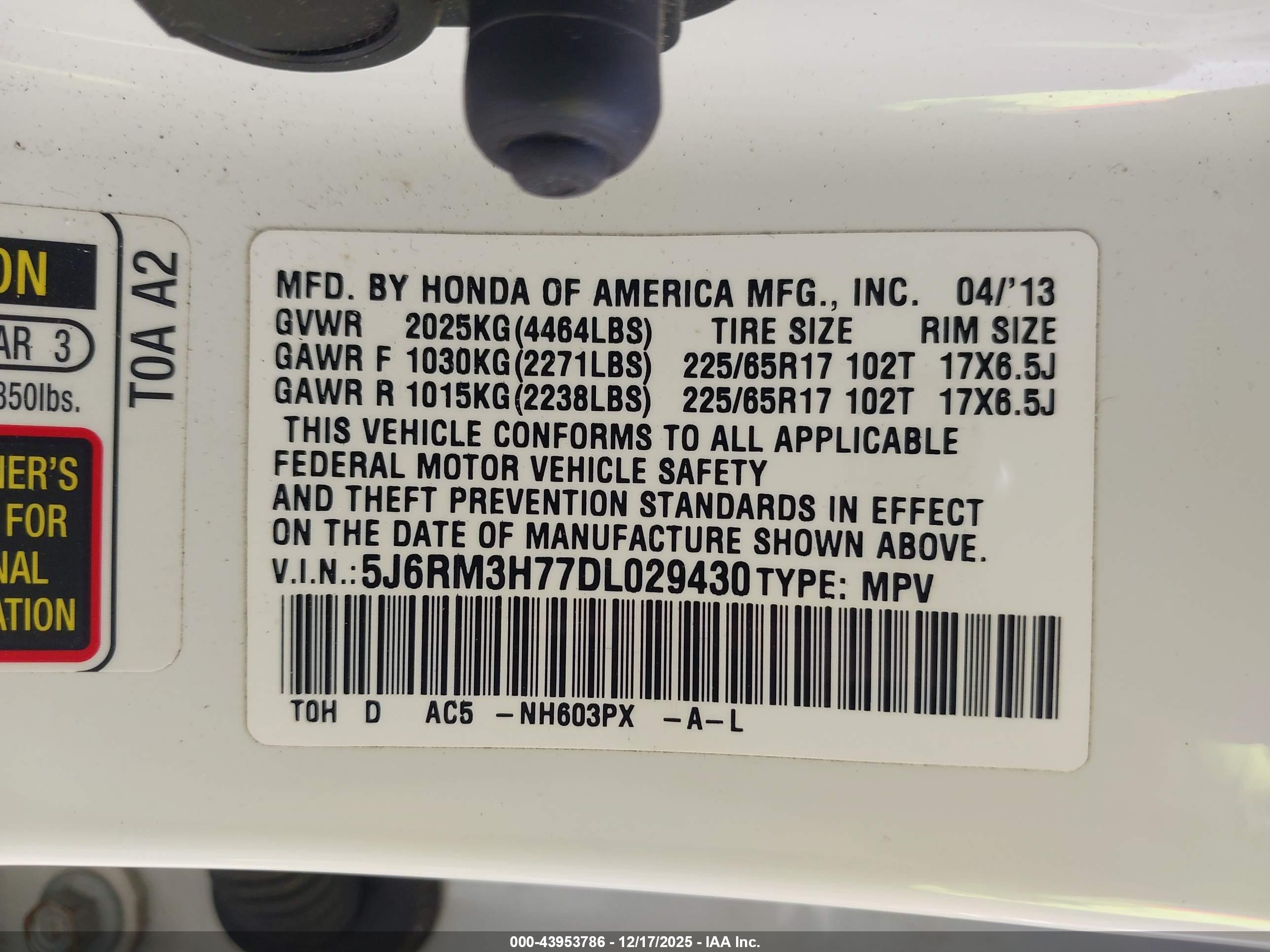 HONDA CR-V image 9