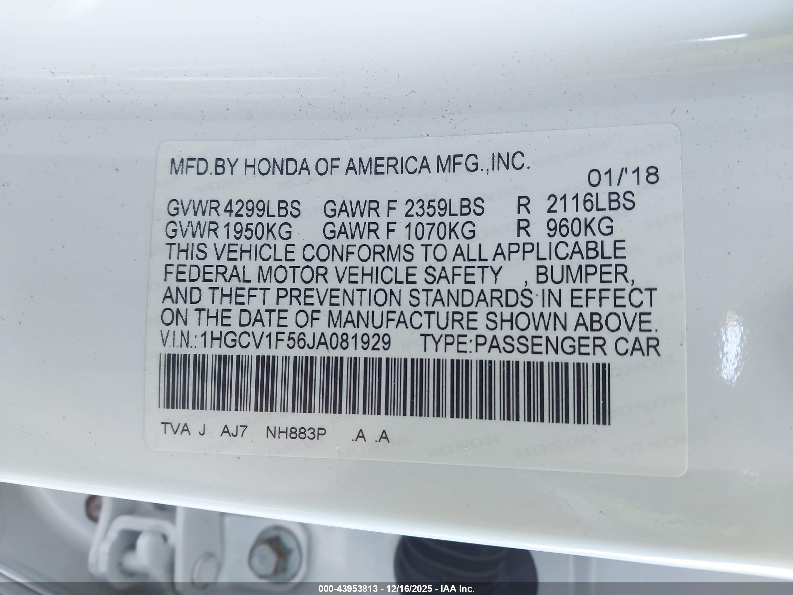 HONDA ACCORD image 9