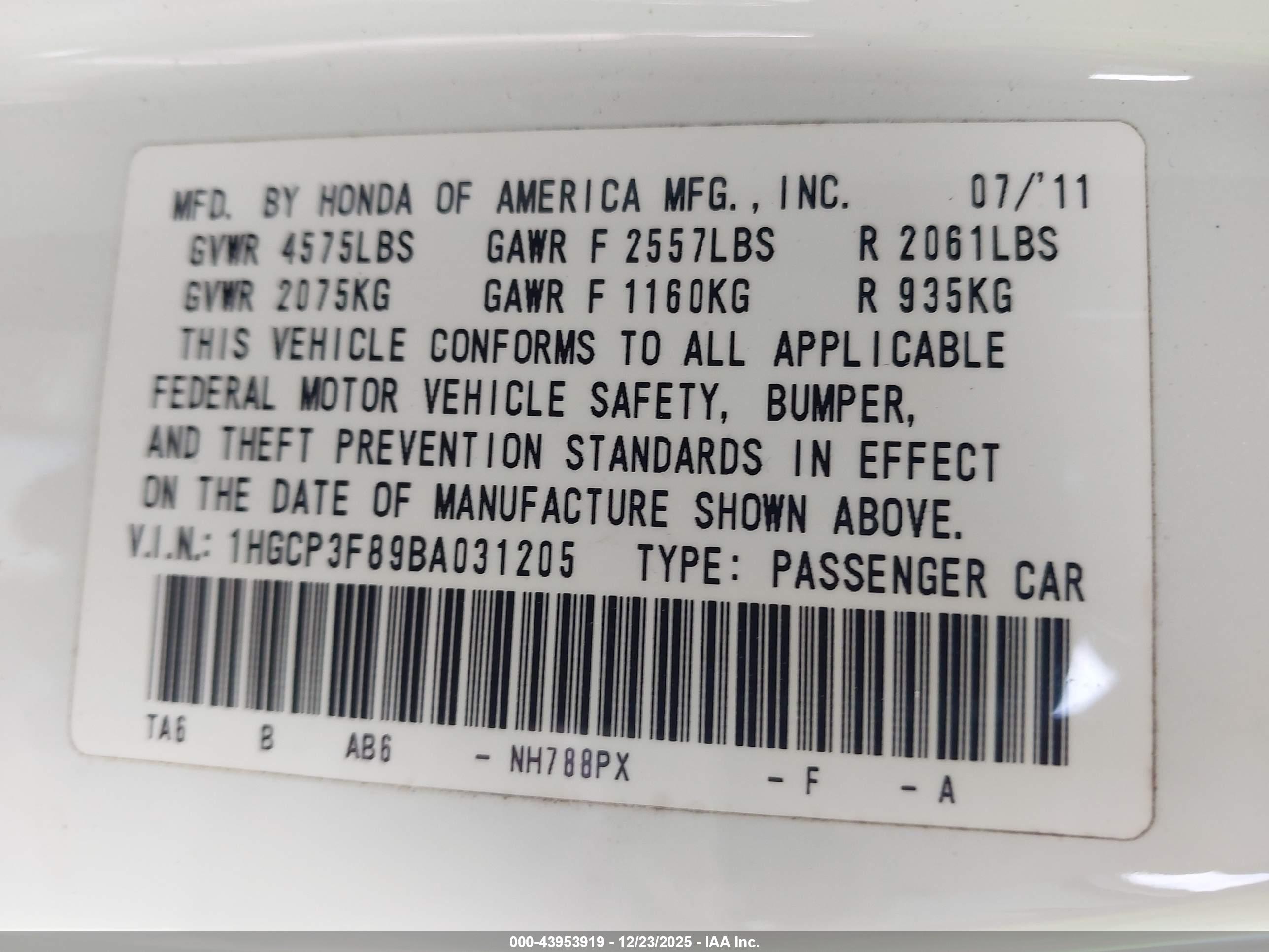 HONDA ACCORD image 9