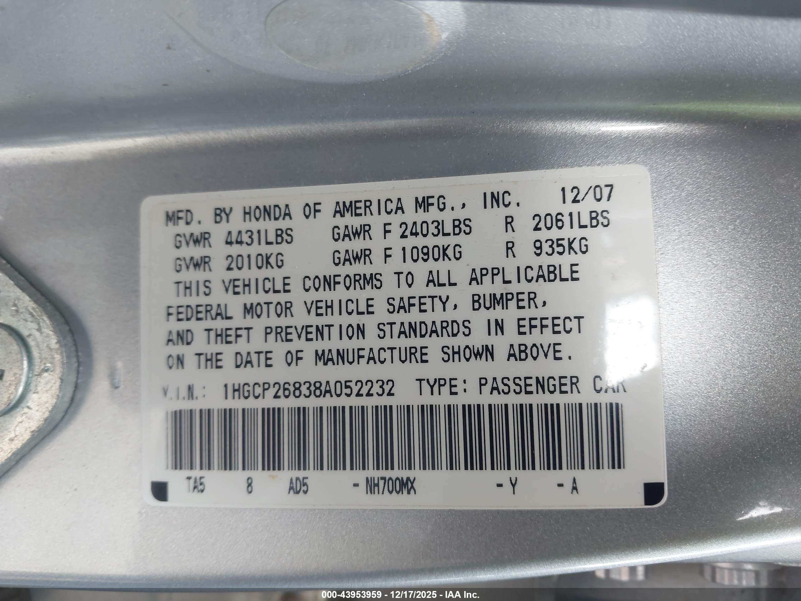 HONDA ACCORD image 9