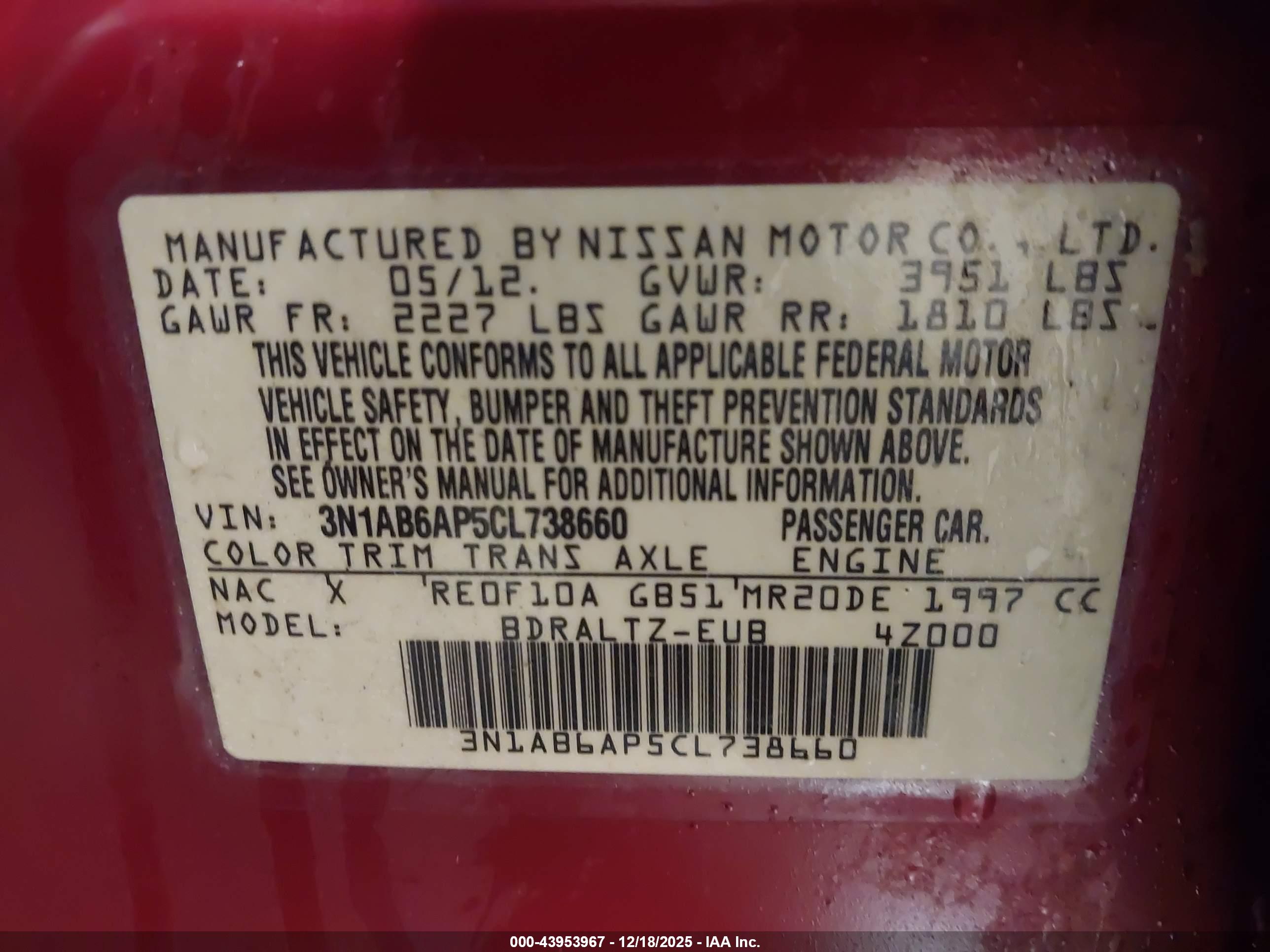 NISSAN SENTRA image 9
