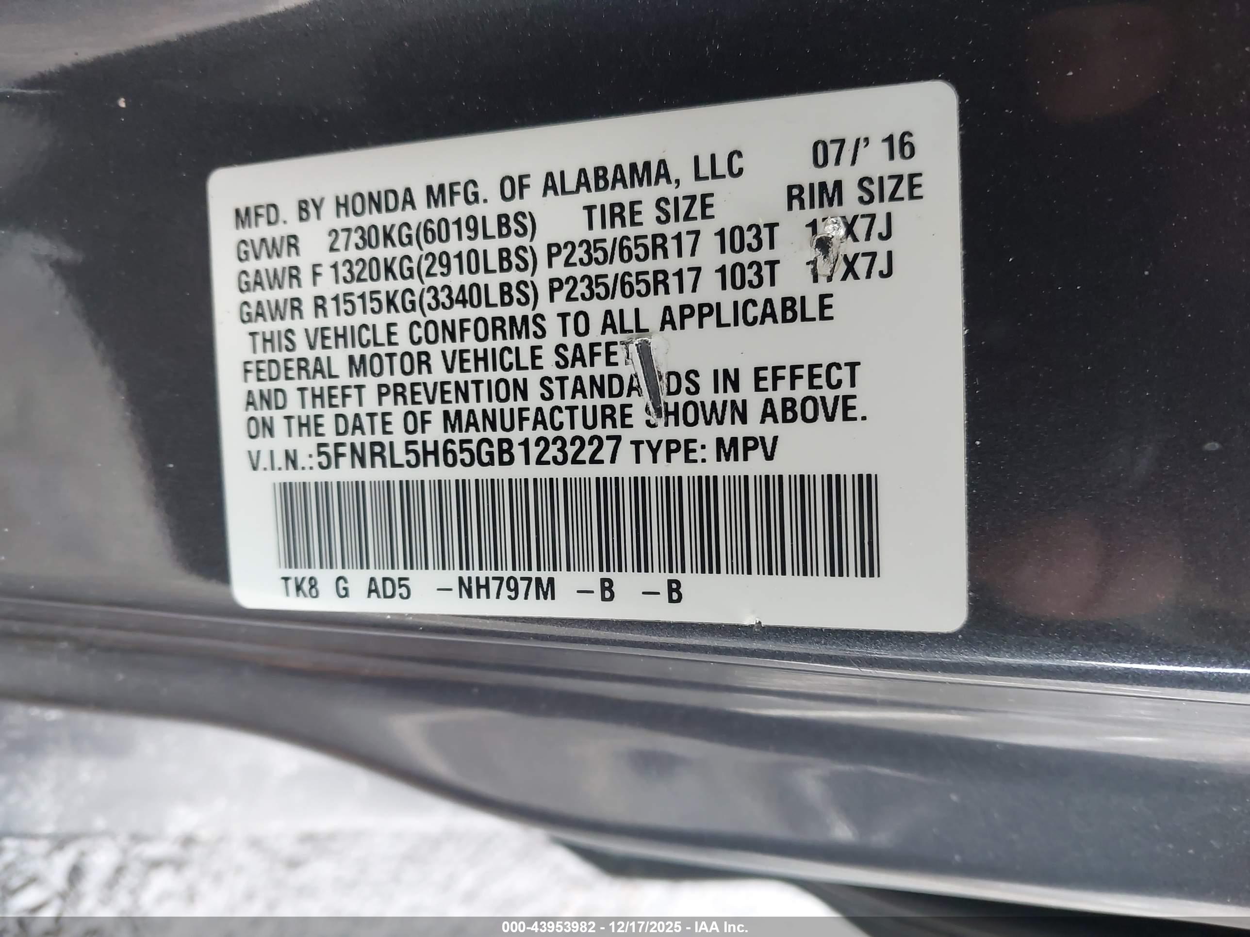 HONDA ODYSSEY image 9