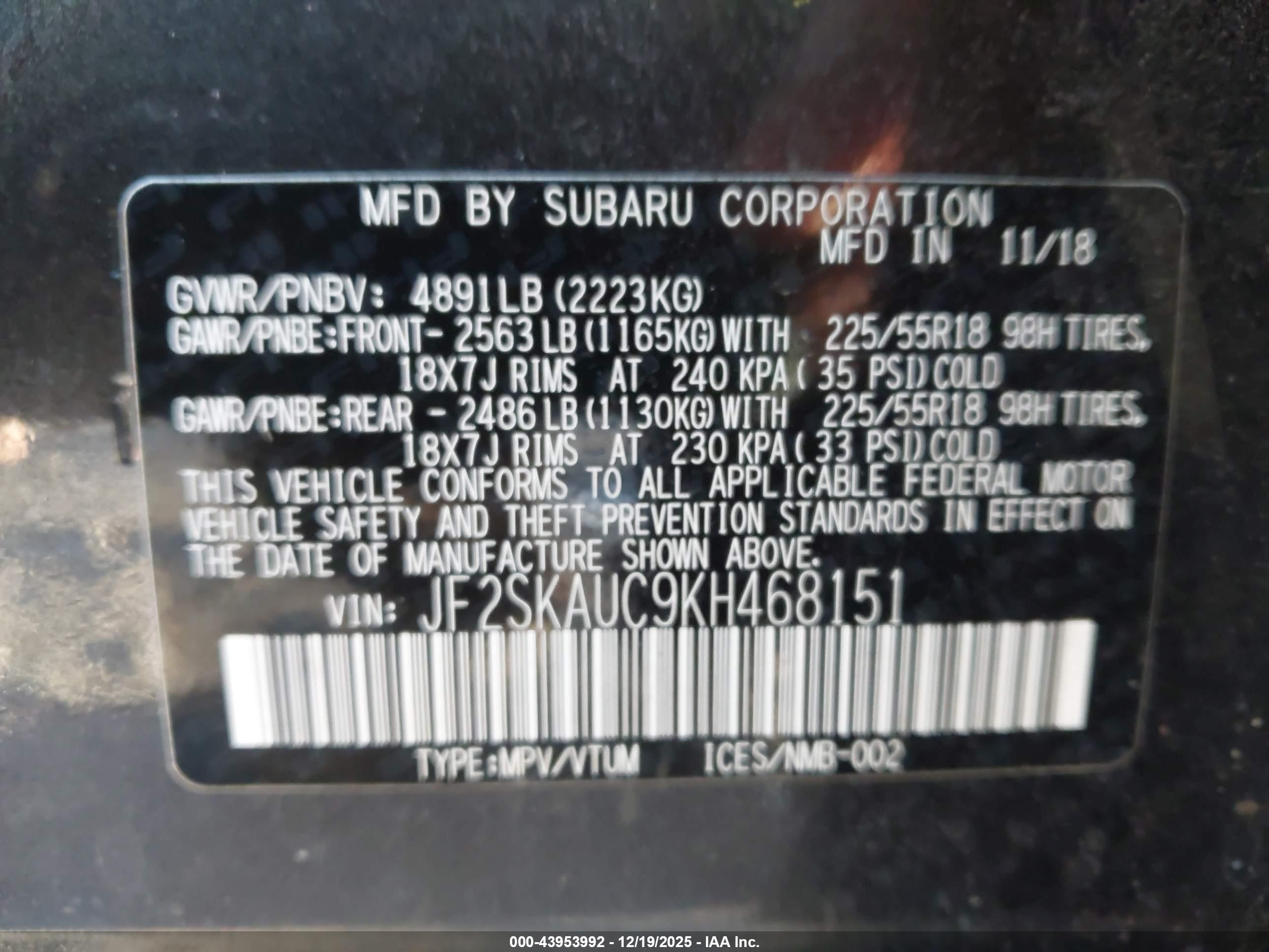 SUBARU FORESTER image 9