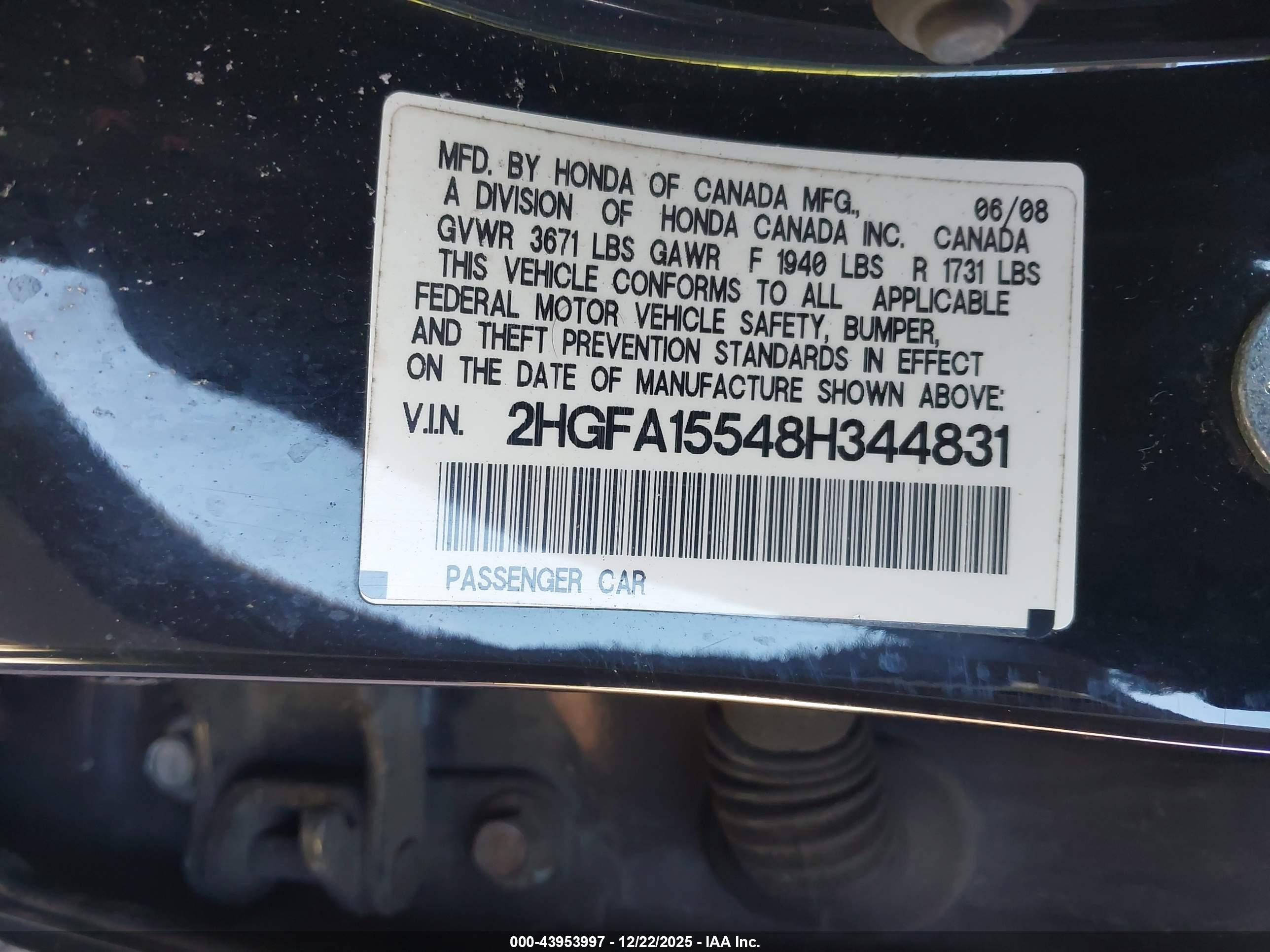 HONDA CIVIC image 9