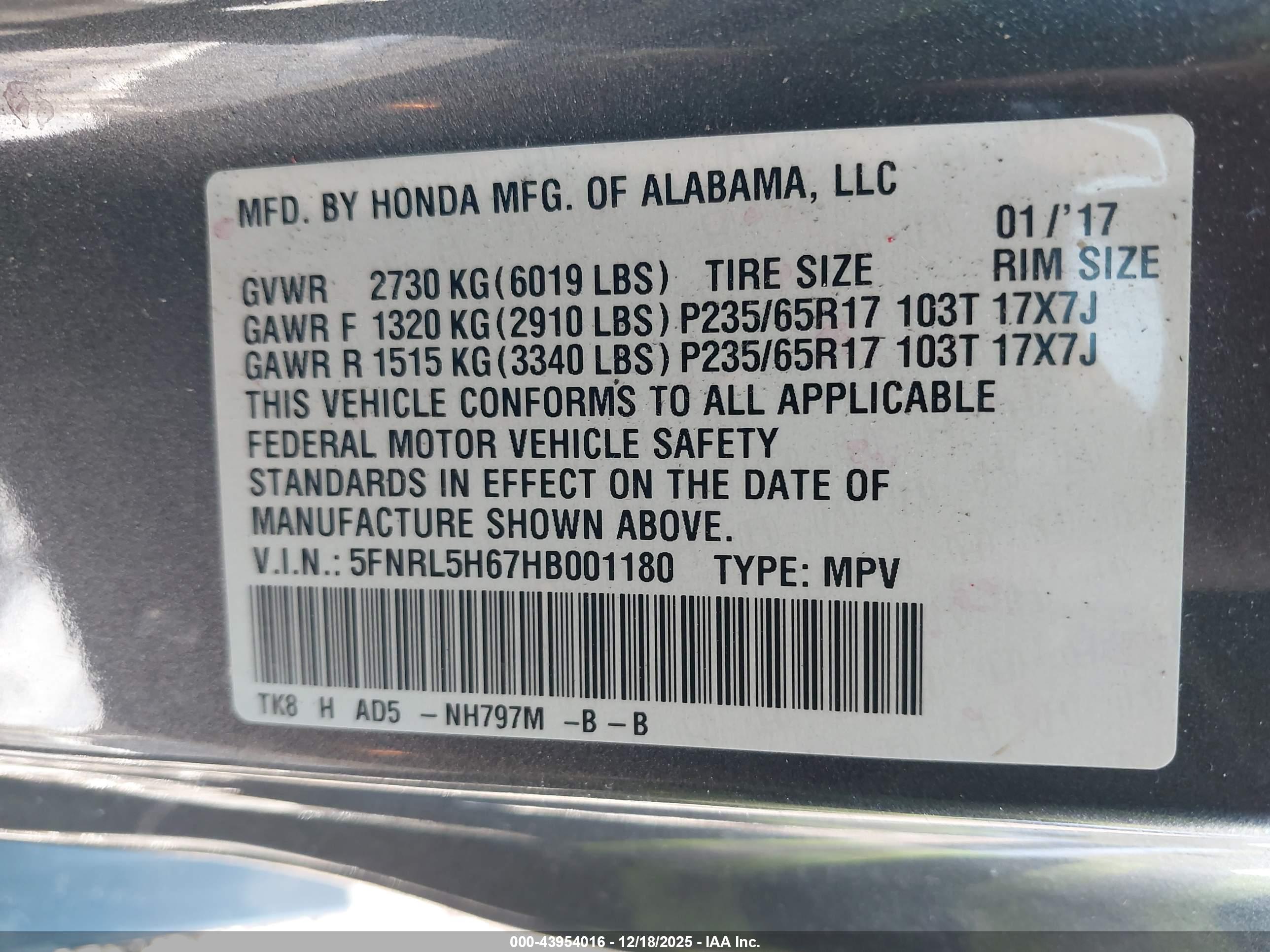 HONDA ODYSSEY image 9