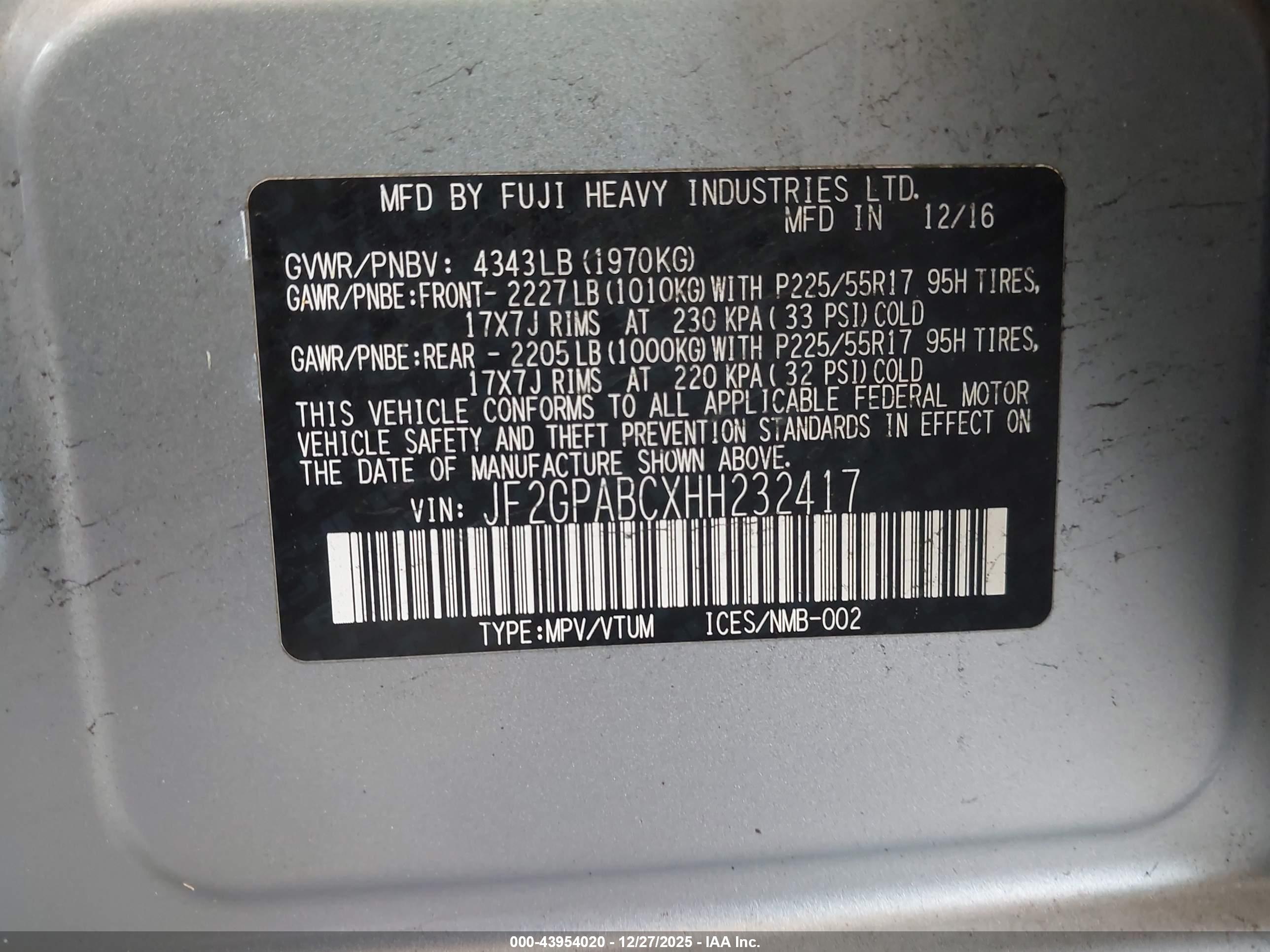 SUBARU CROSSTREK image 9