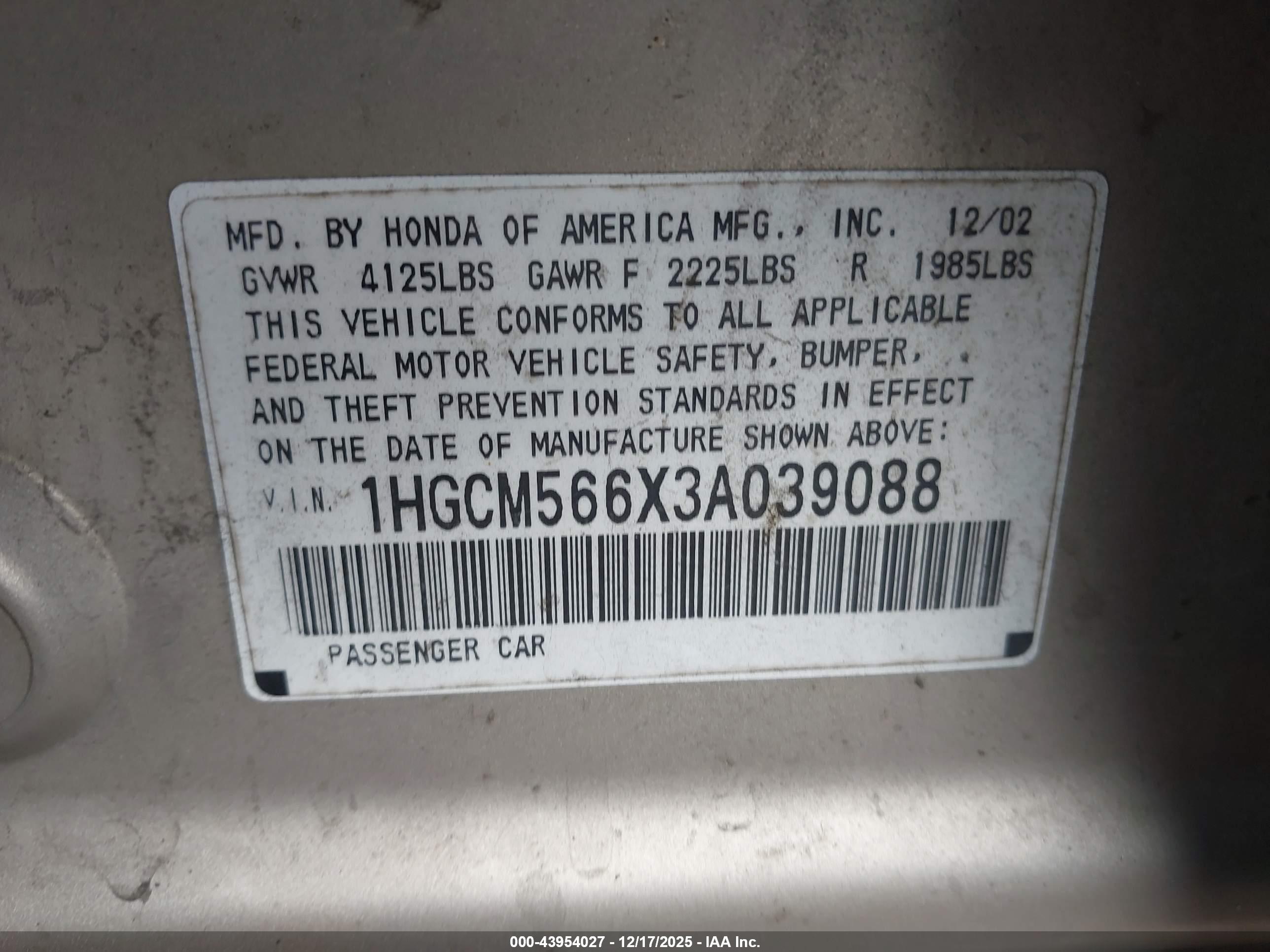 HONDA ACCORD image 9
