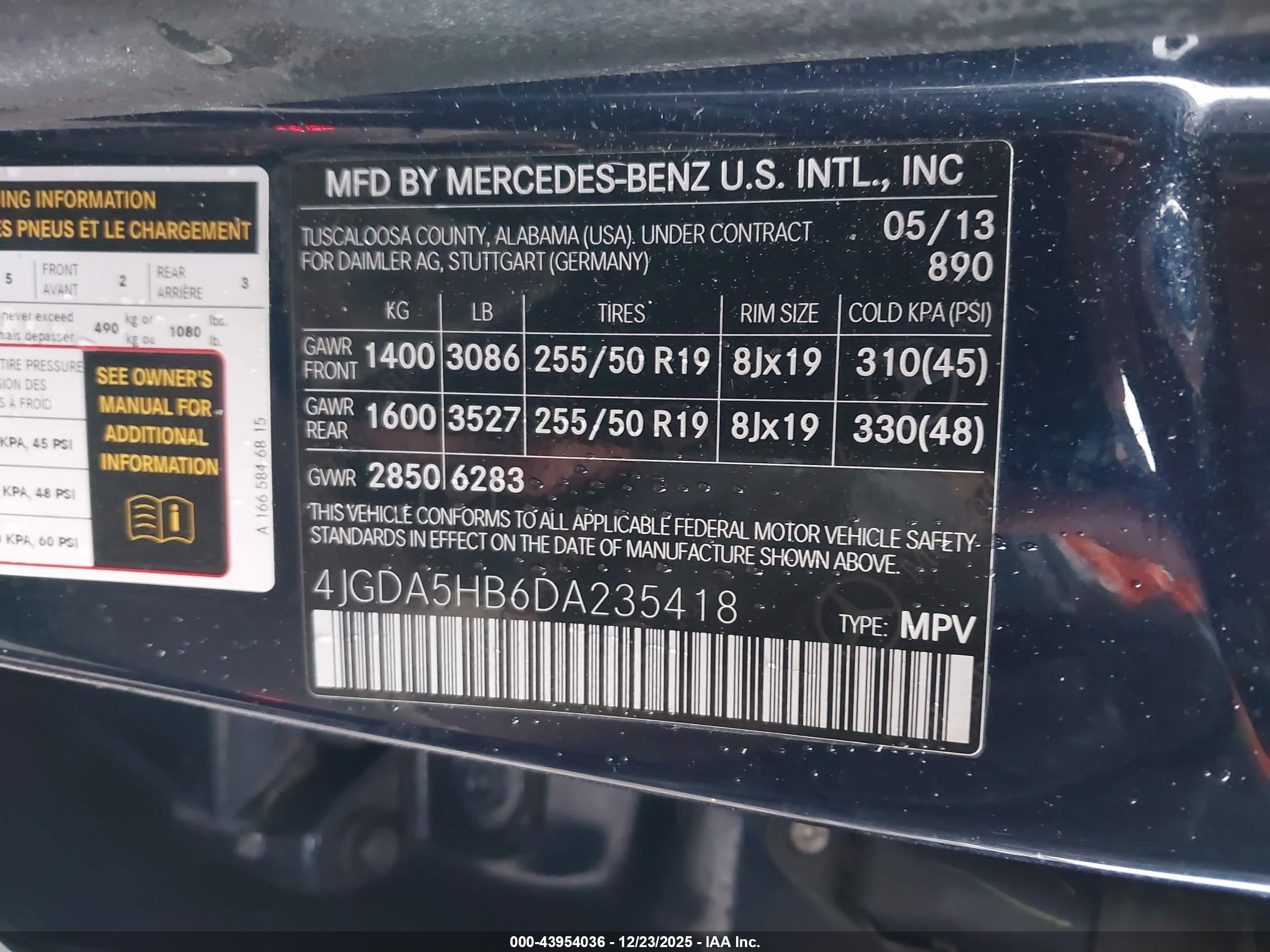 MERCEDES-BENZ ML image 9