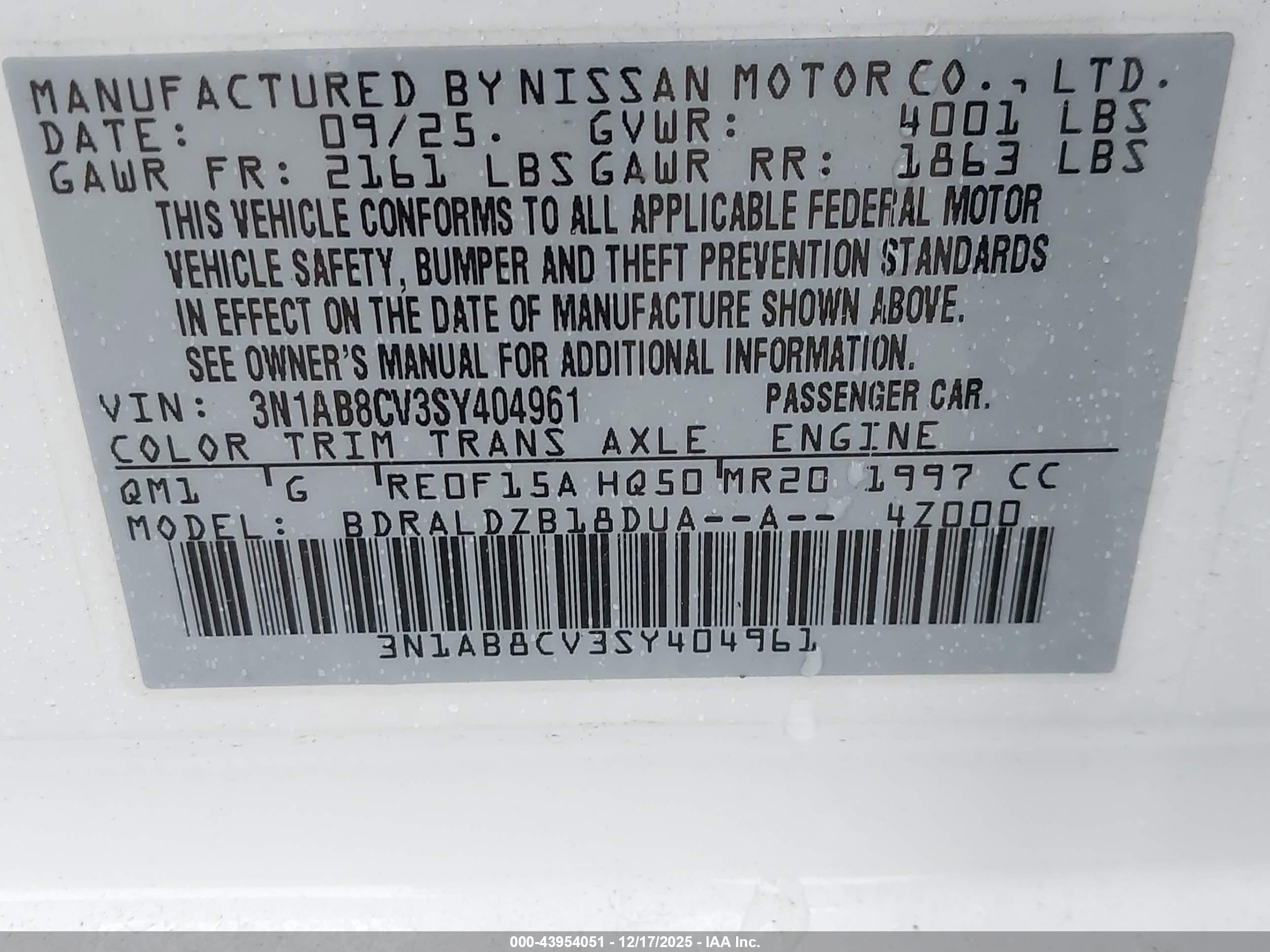 NISSAN SENTRA image 9