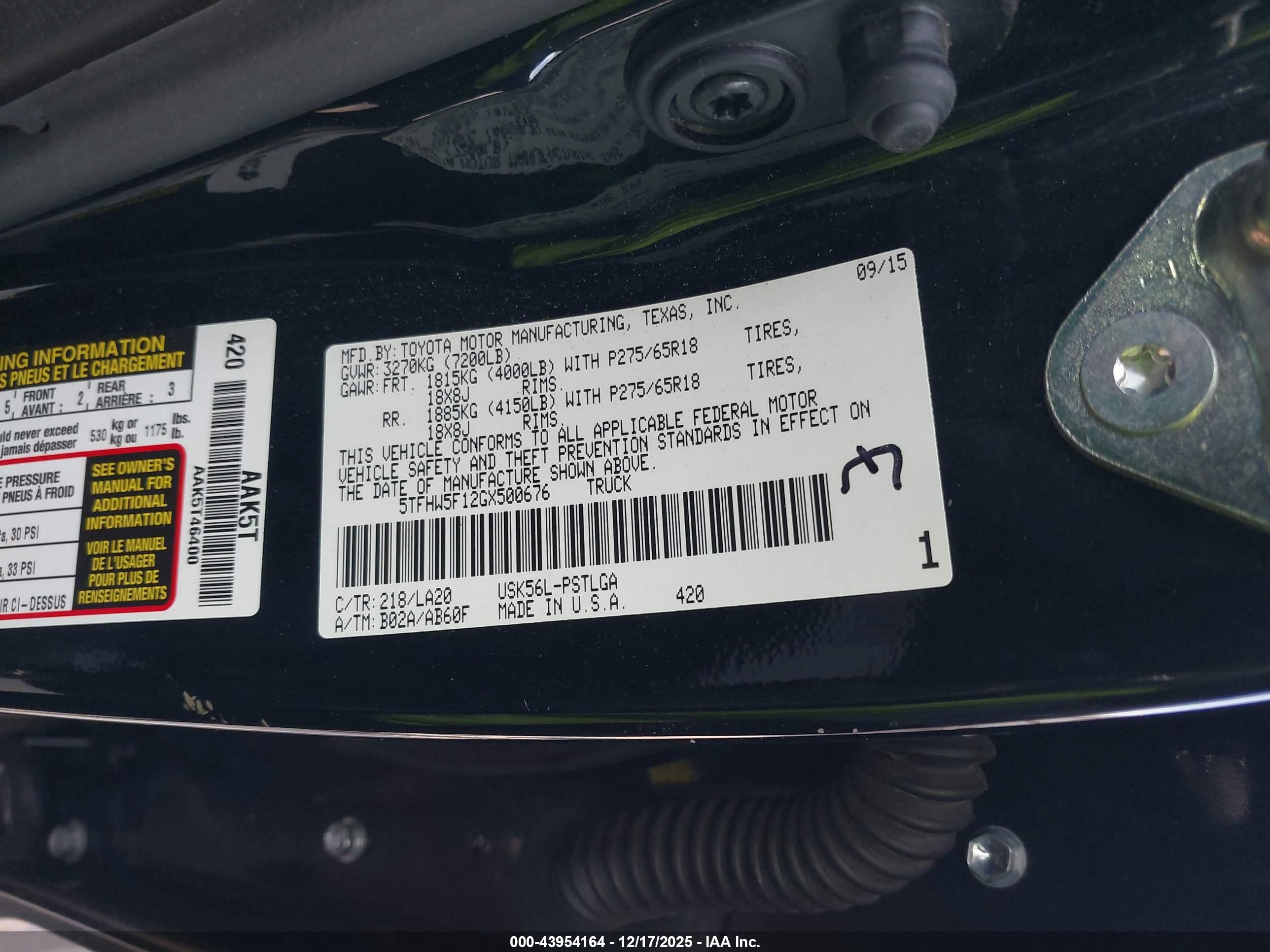 TOYOTA TUNDRA image 9