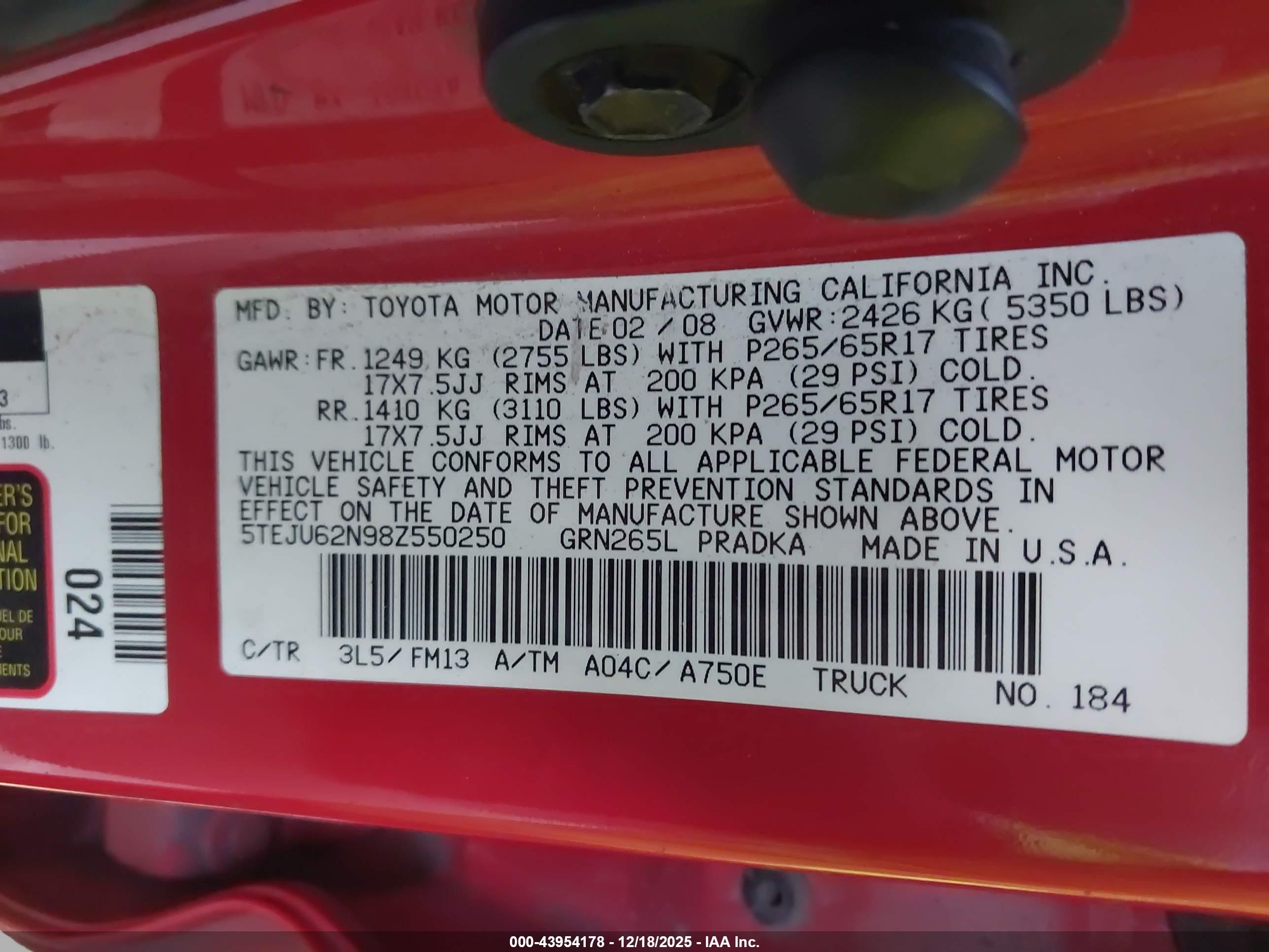 TOYOTA TACOMA image 9