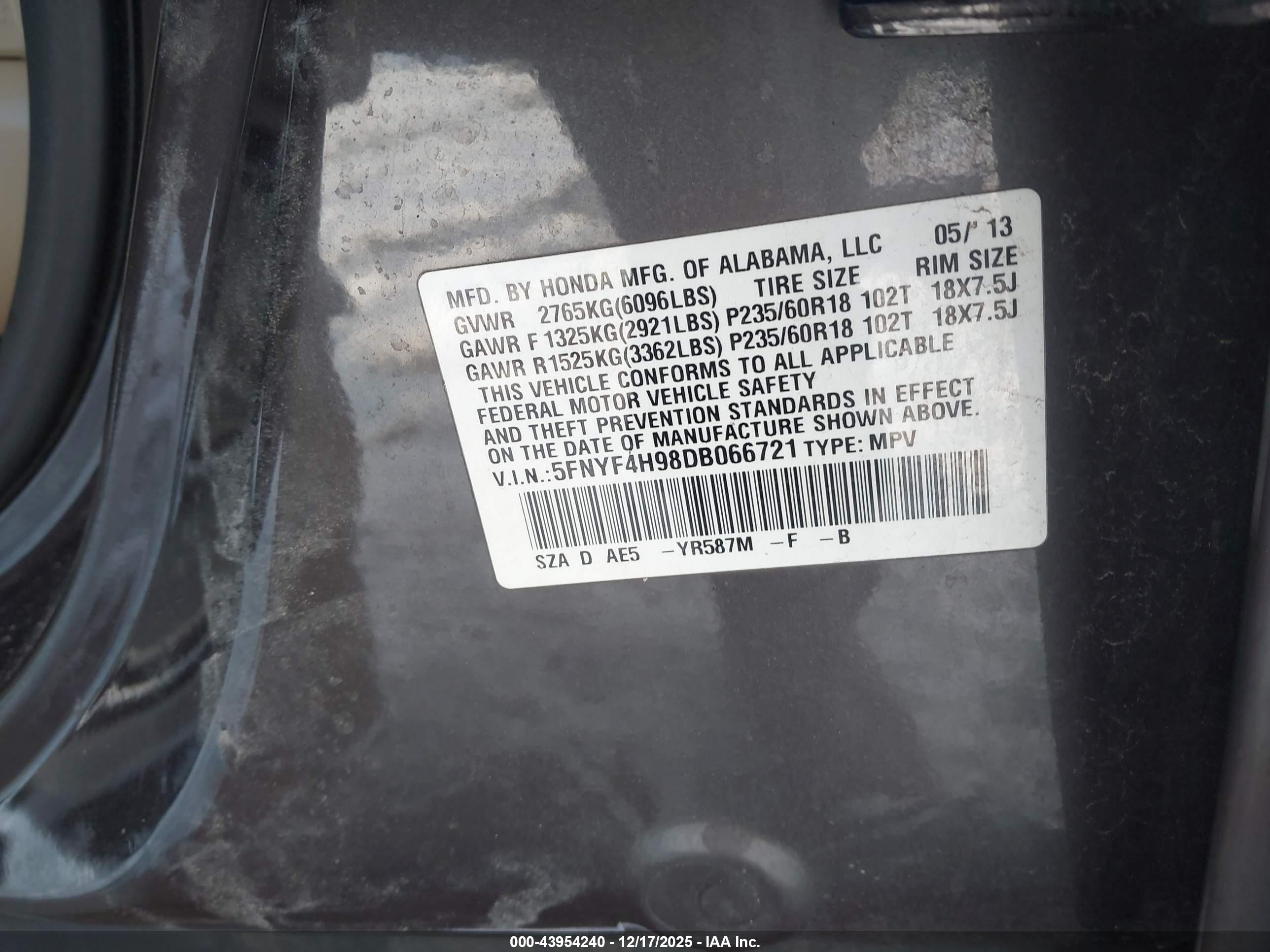 HONDA PILOT image 9