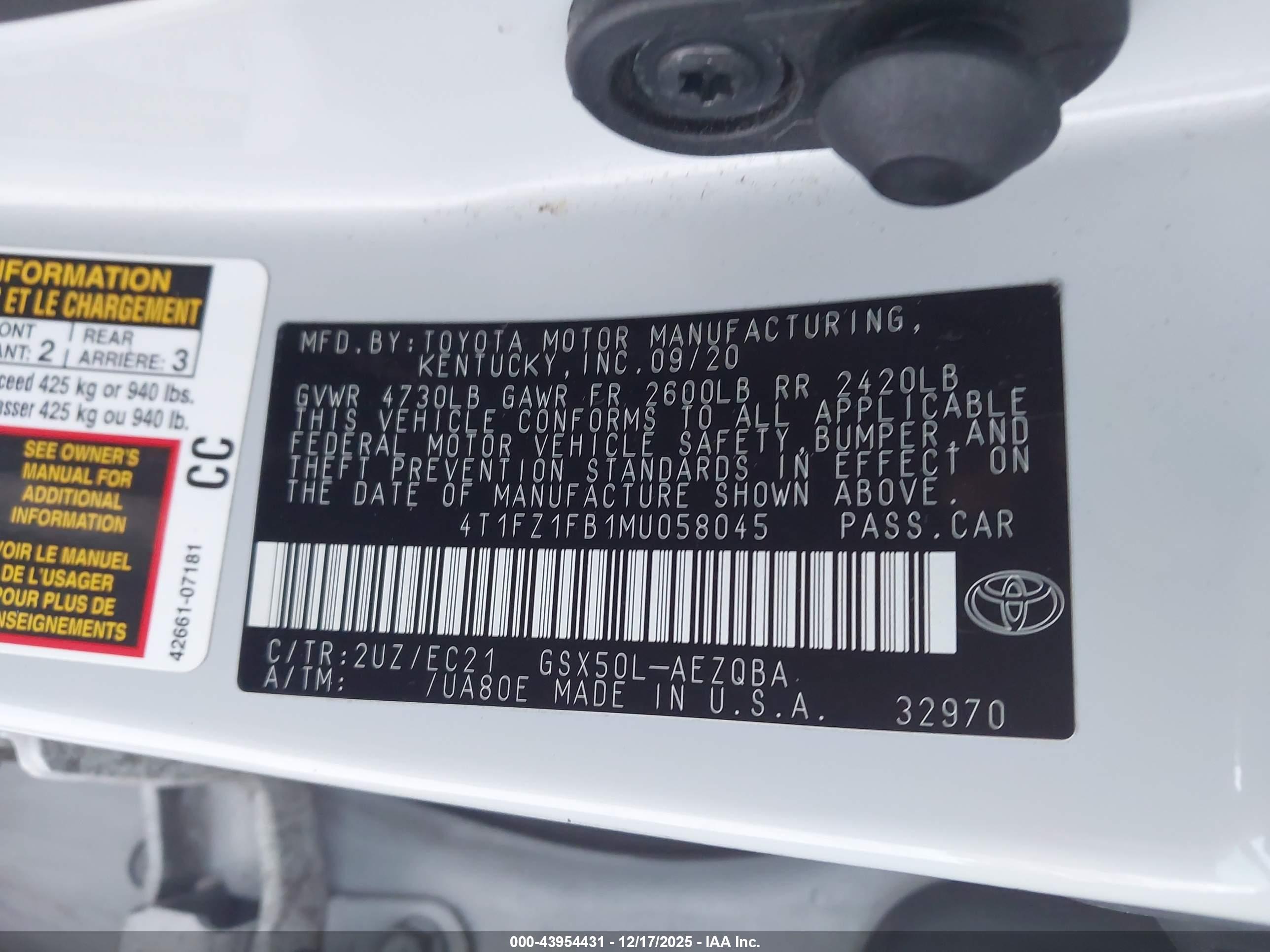 TOYOTA AVALON image 9