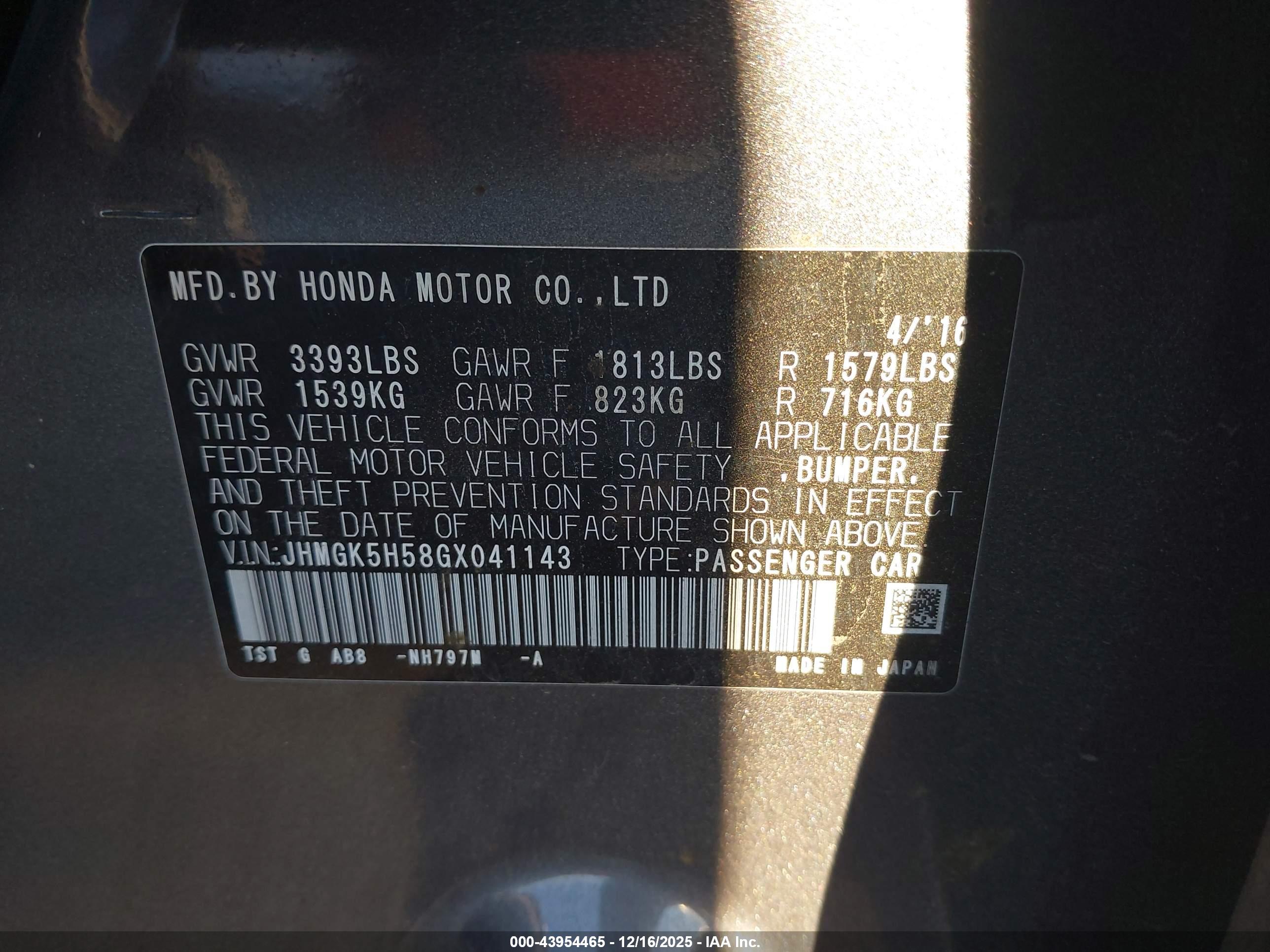 HONDA FIT image 9