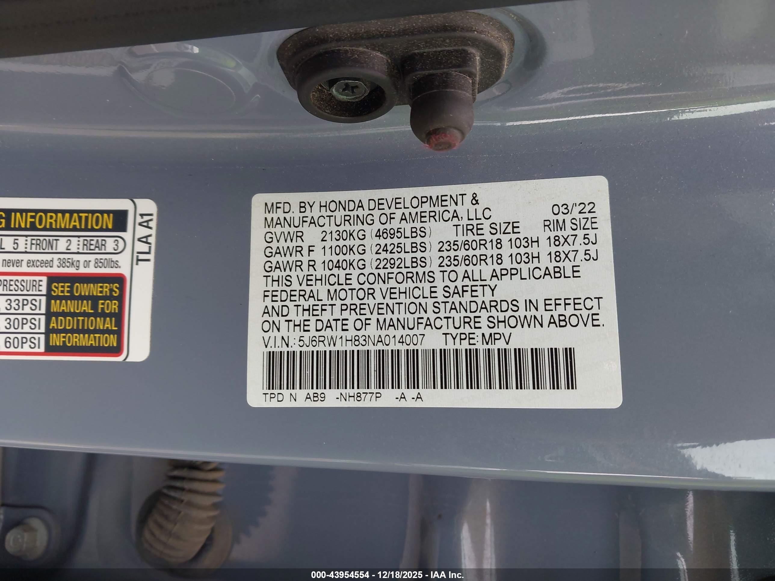 HONDA CR-V image 9
