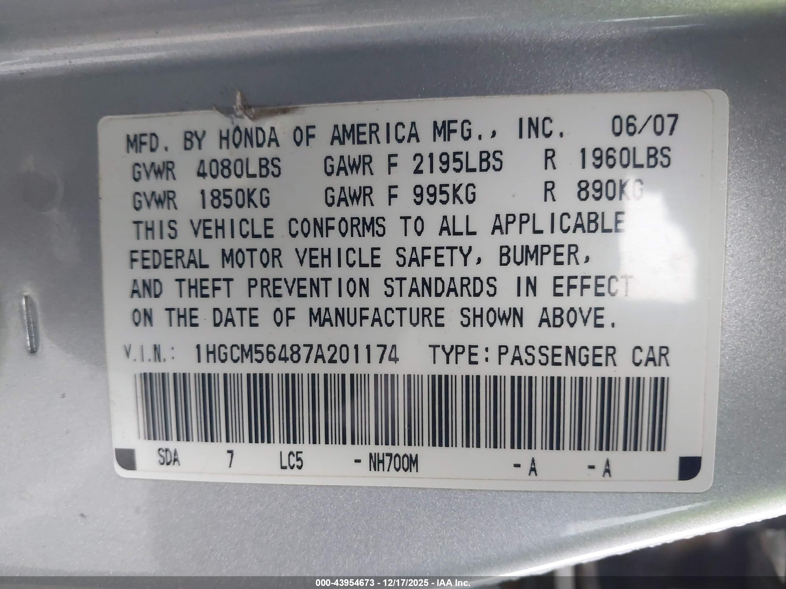 HONDA ACCORD image 9