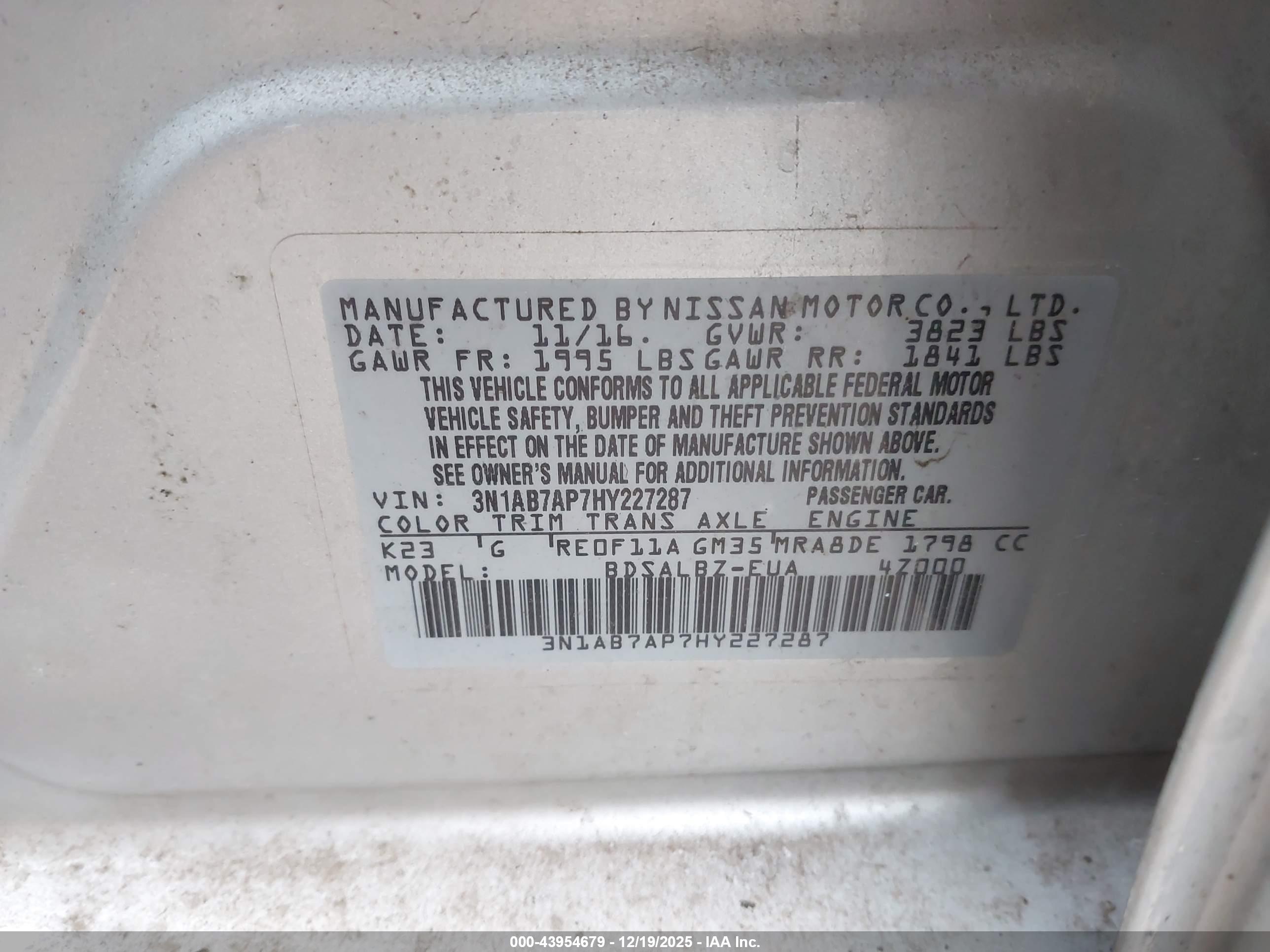NISSAN SENTRA image 9