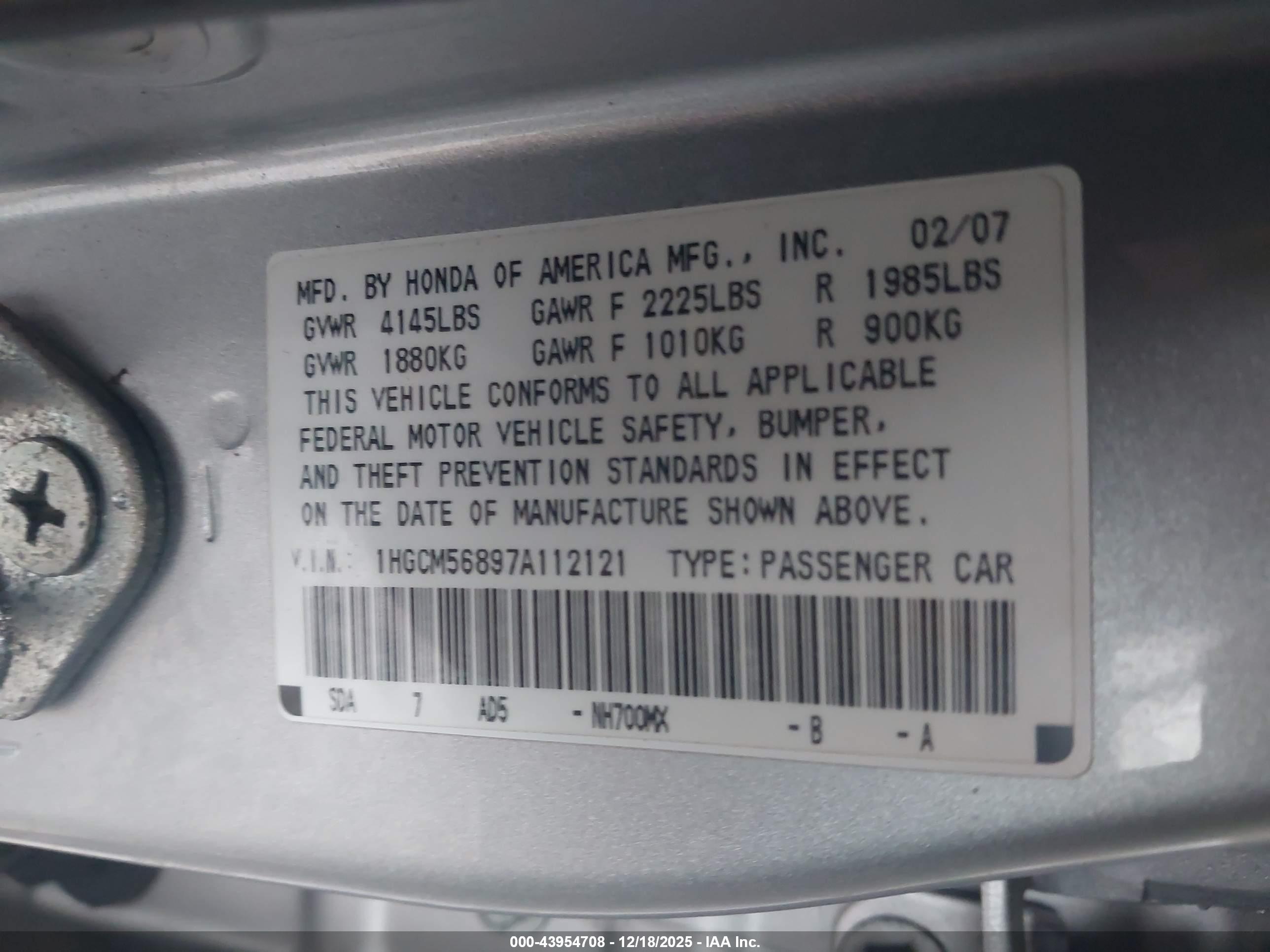 HONDA ACCORD image 9