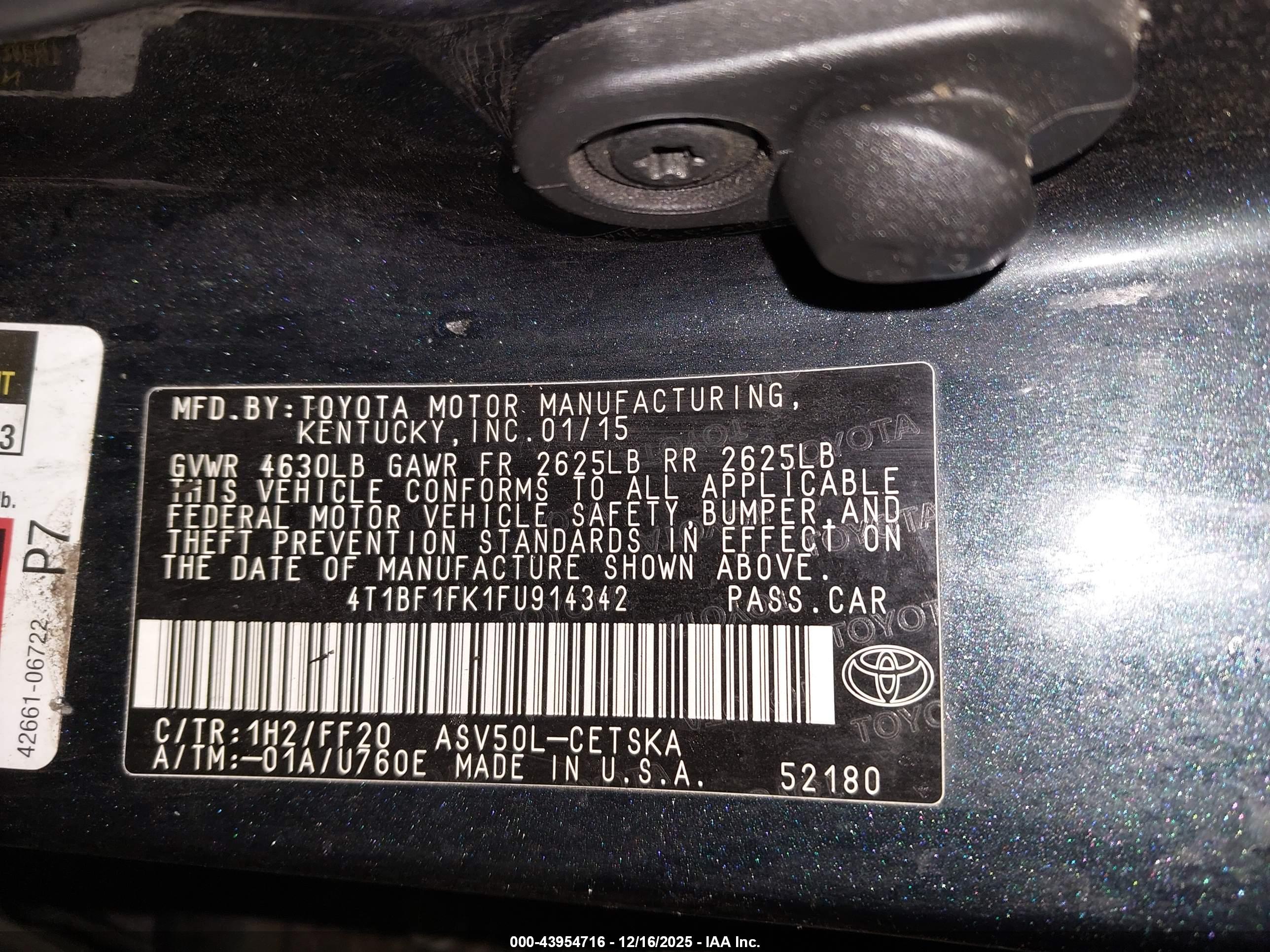 TOYOTA CAMRY image 9