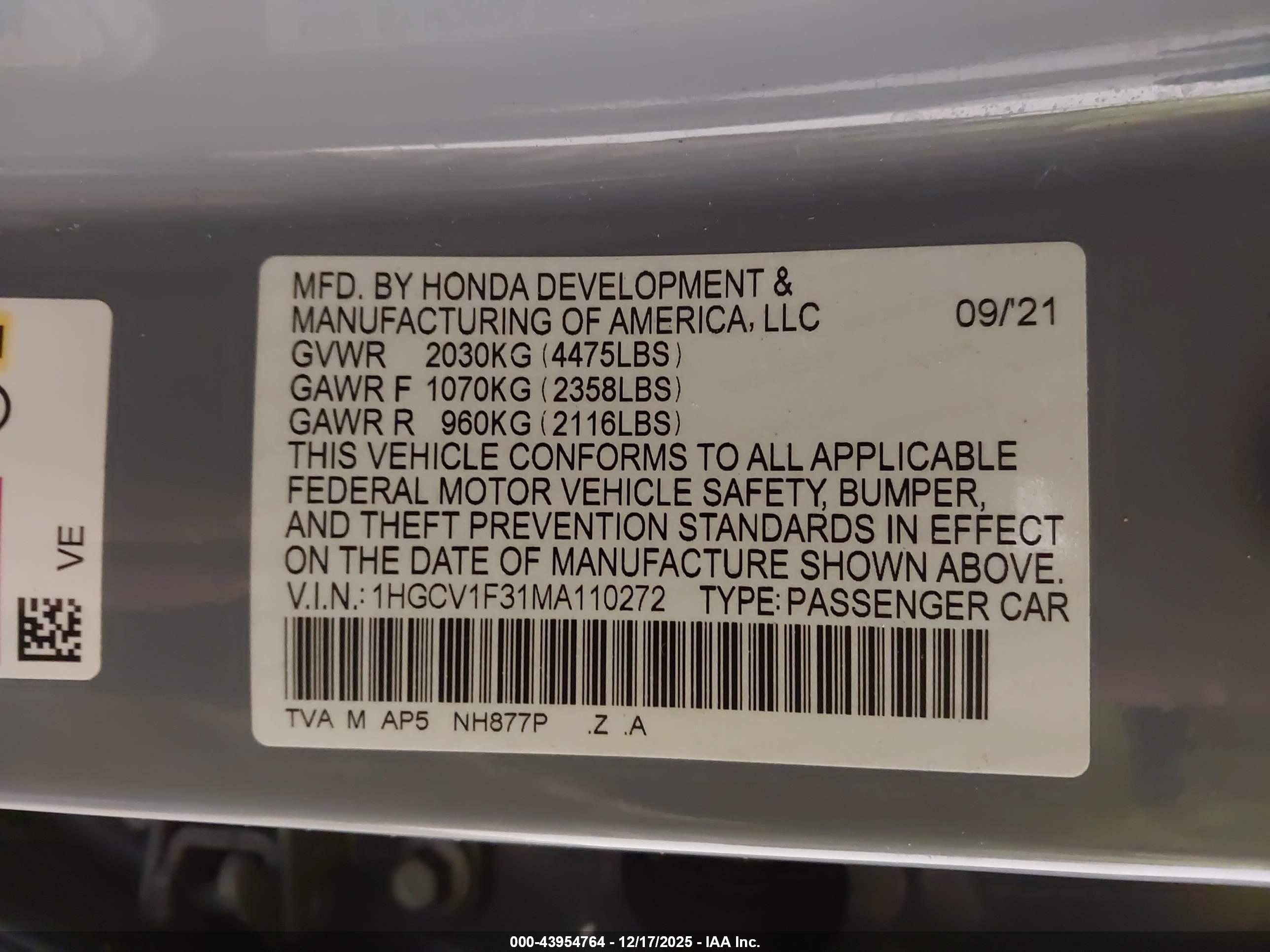 HONDA ACCORD image 9