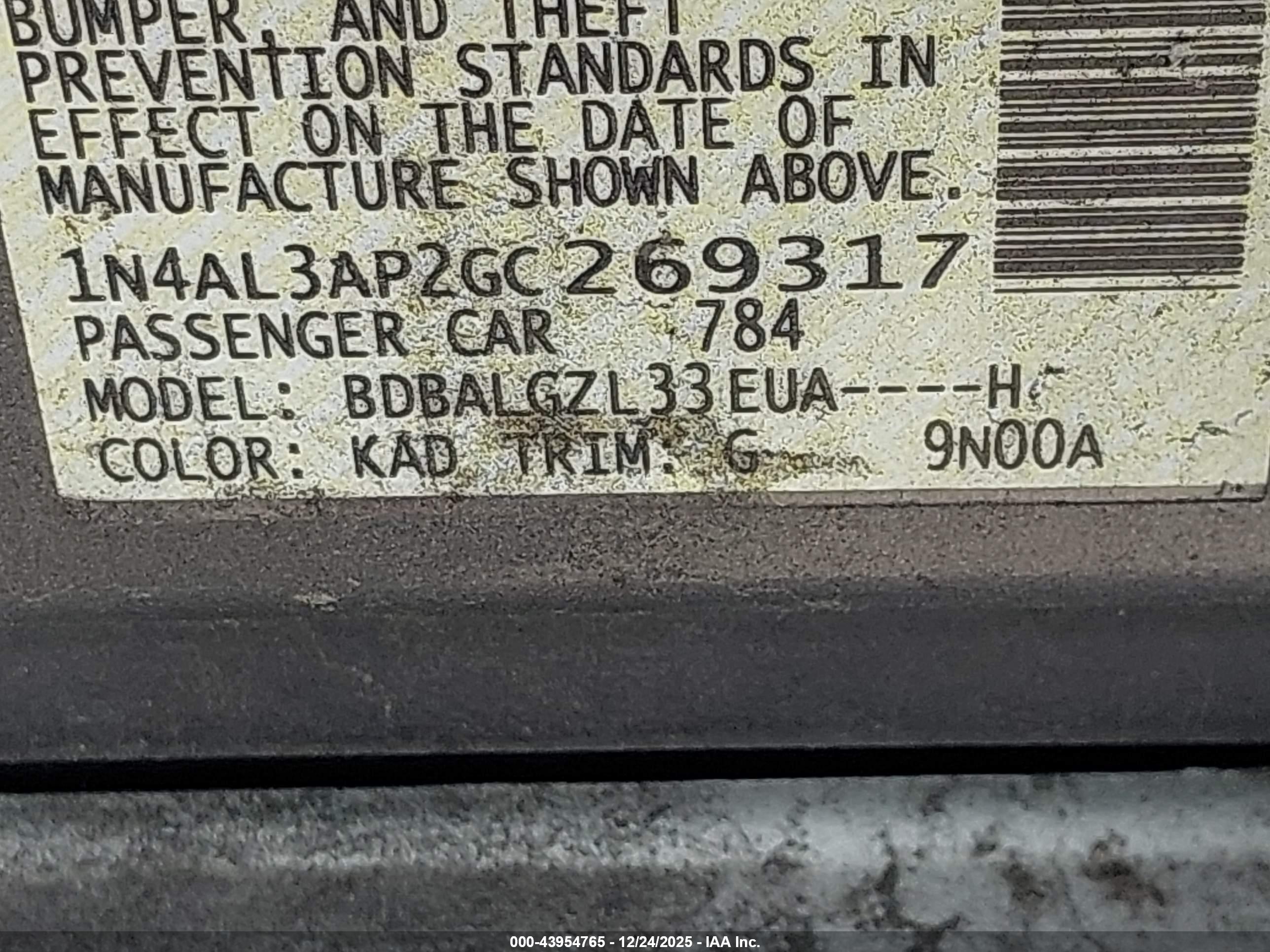 NISSAN ALTIMA image 9