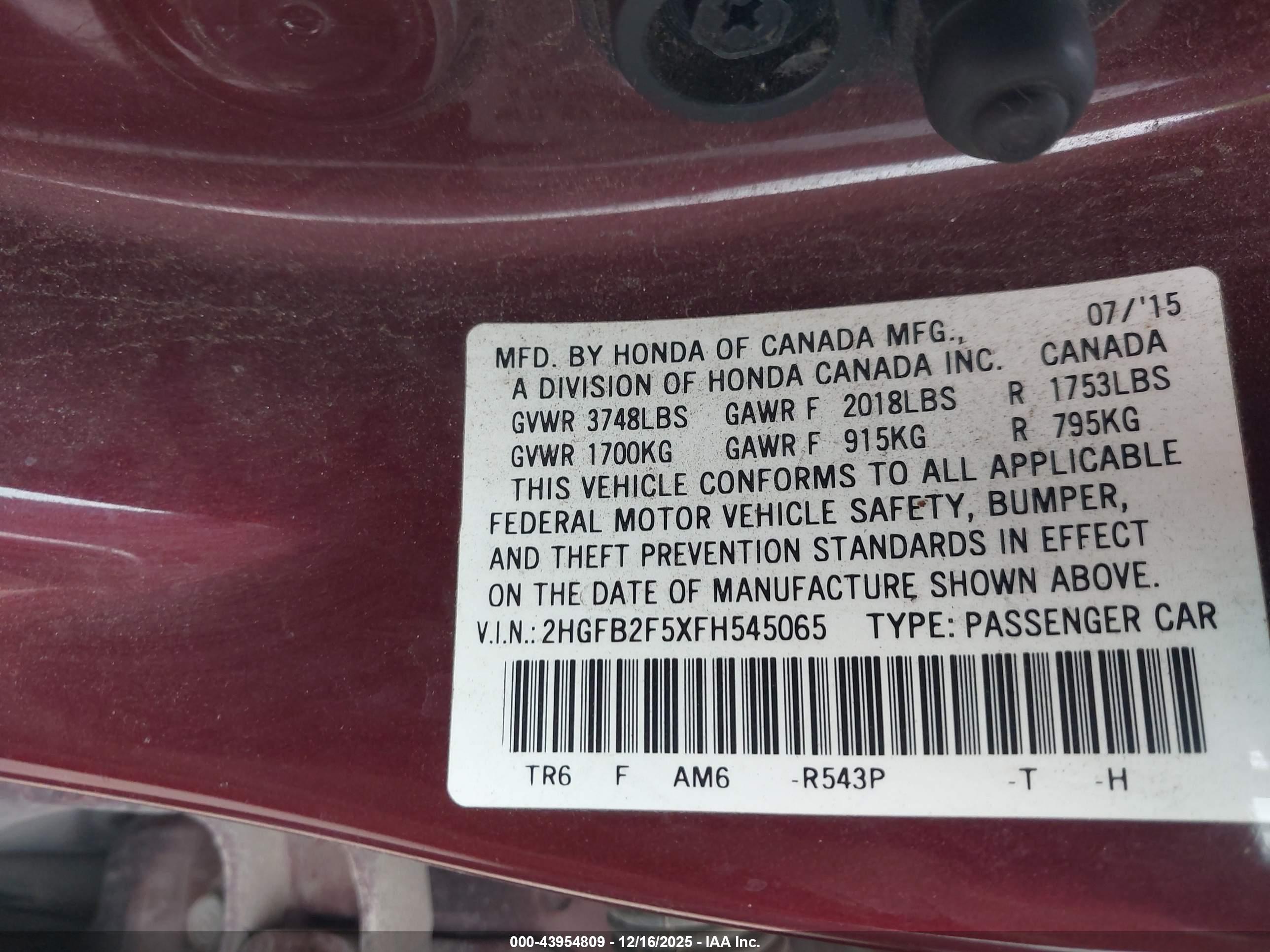 HONDA CIVIC image 9