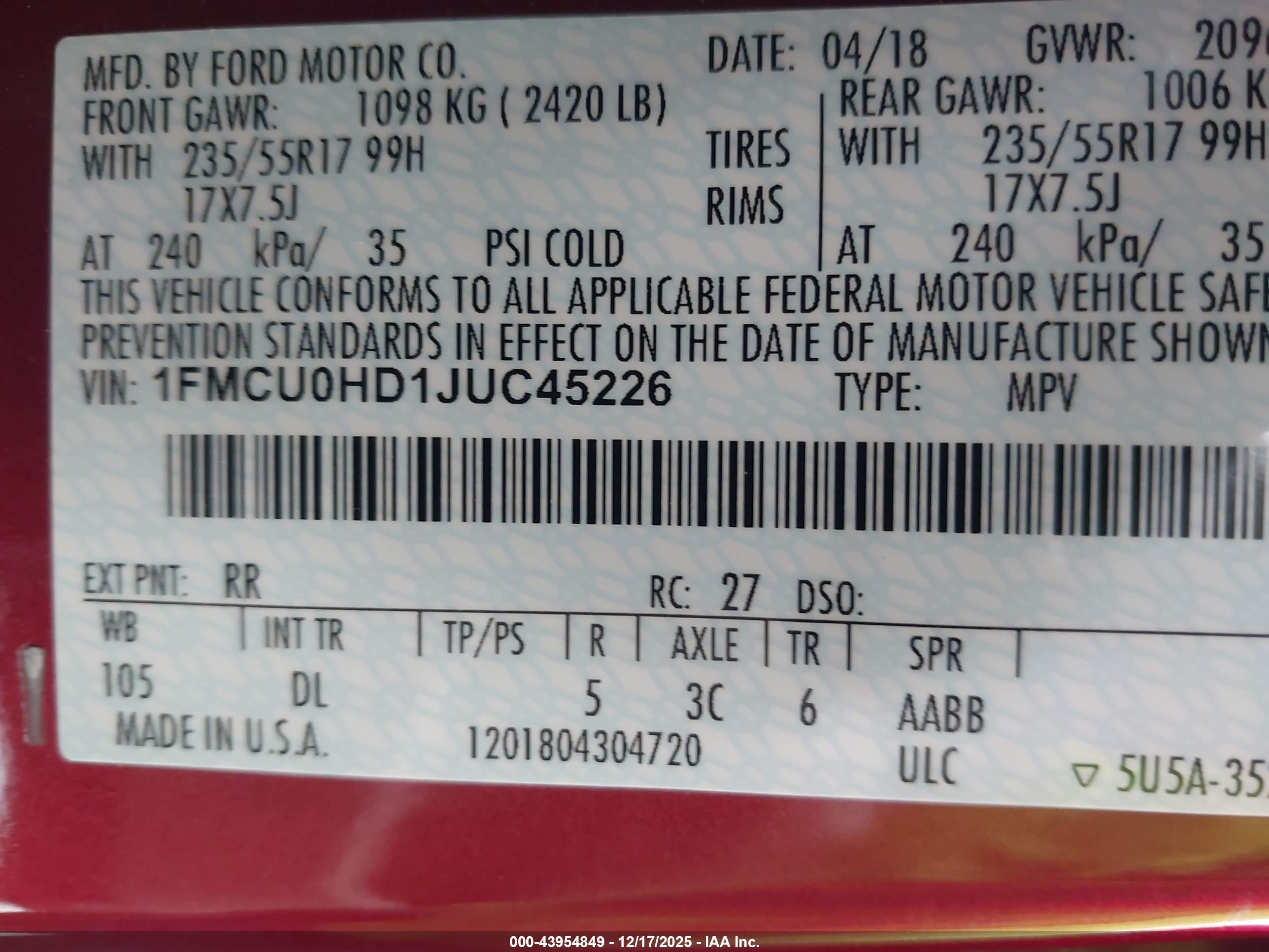 FORD ESCAPE image 9