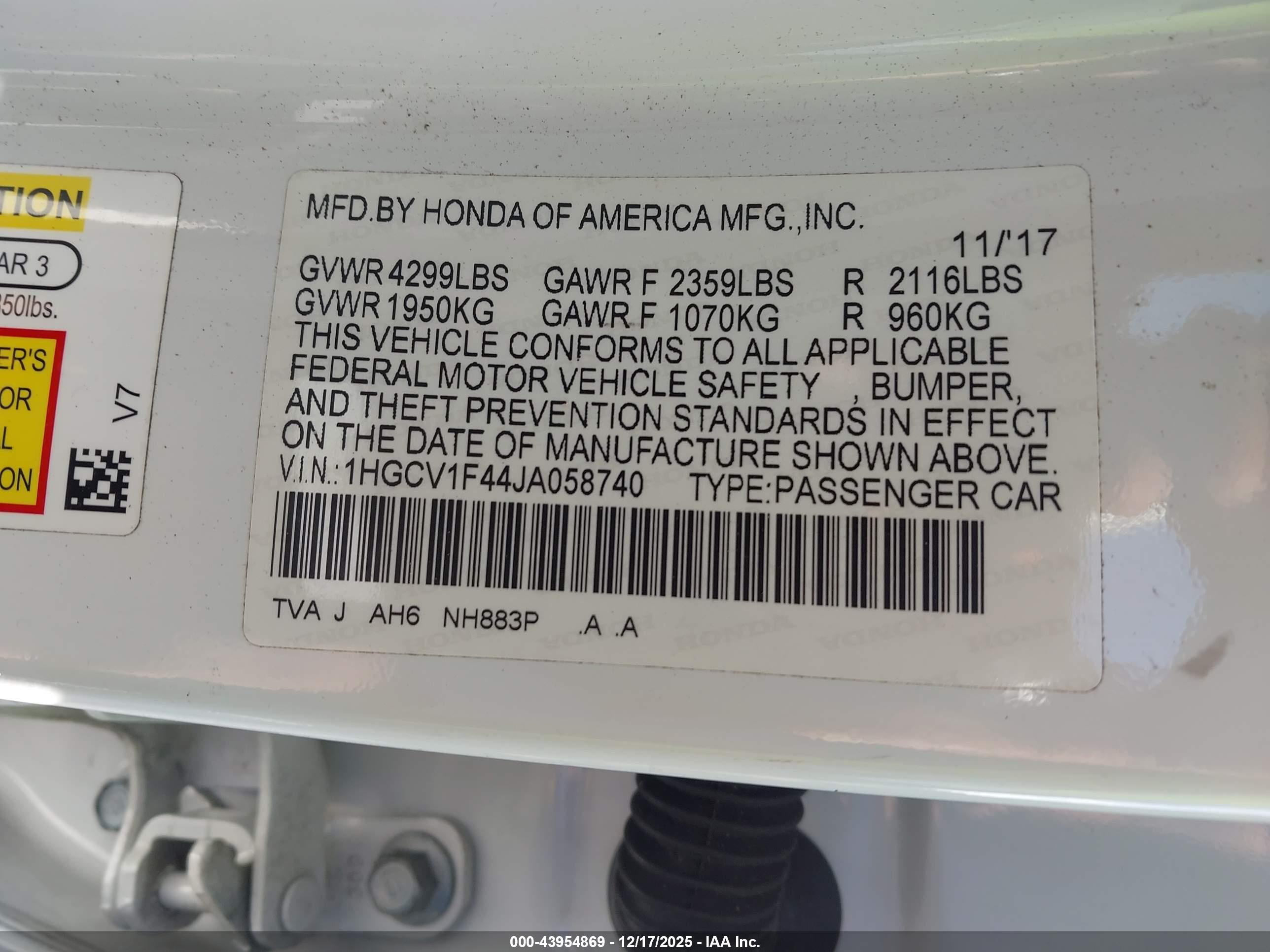HONDA ACCORD image 9